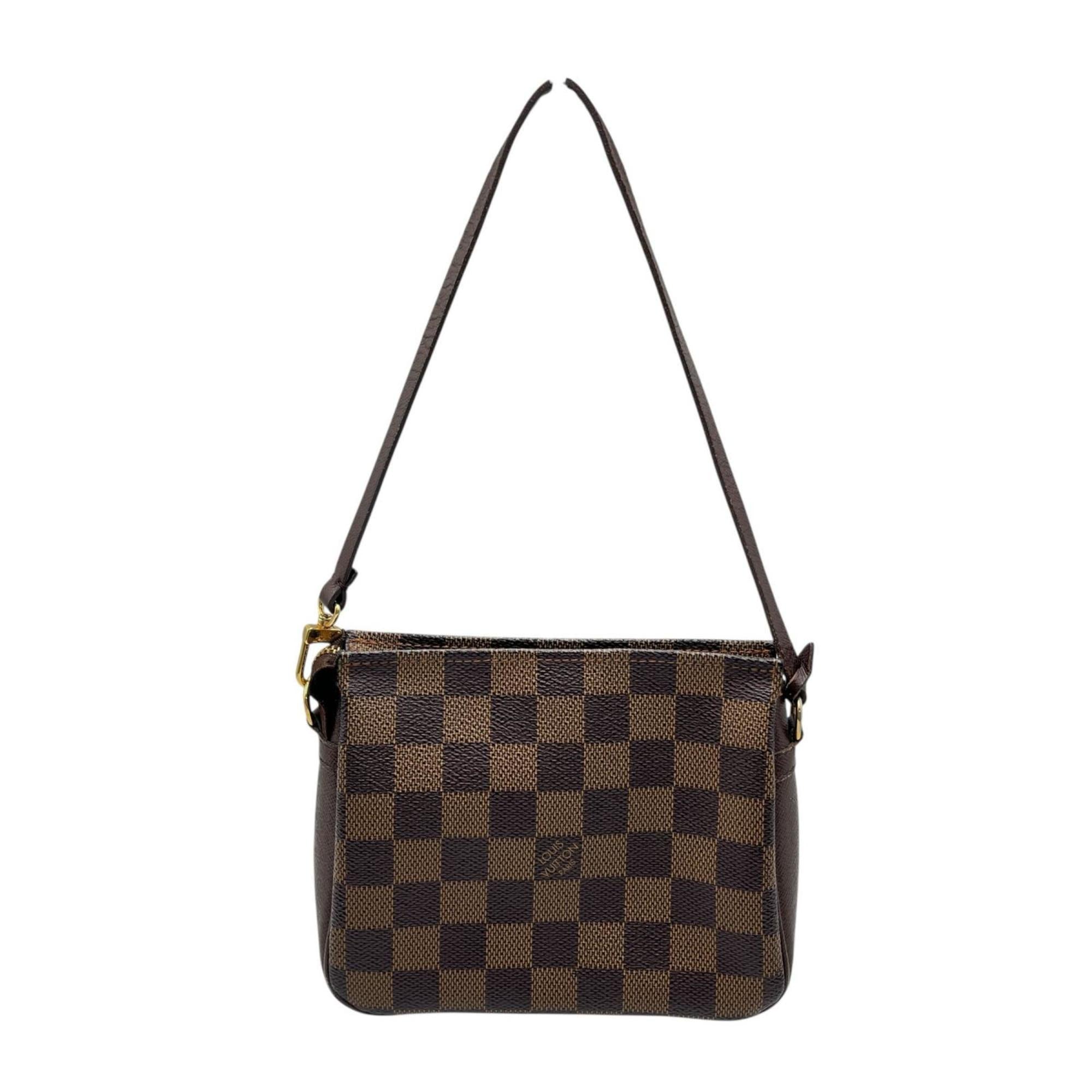 Louis Vuitton Brown Damier Canvas Handbag Pouch (Pre-Owned)