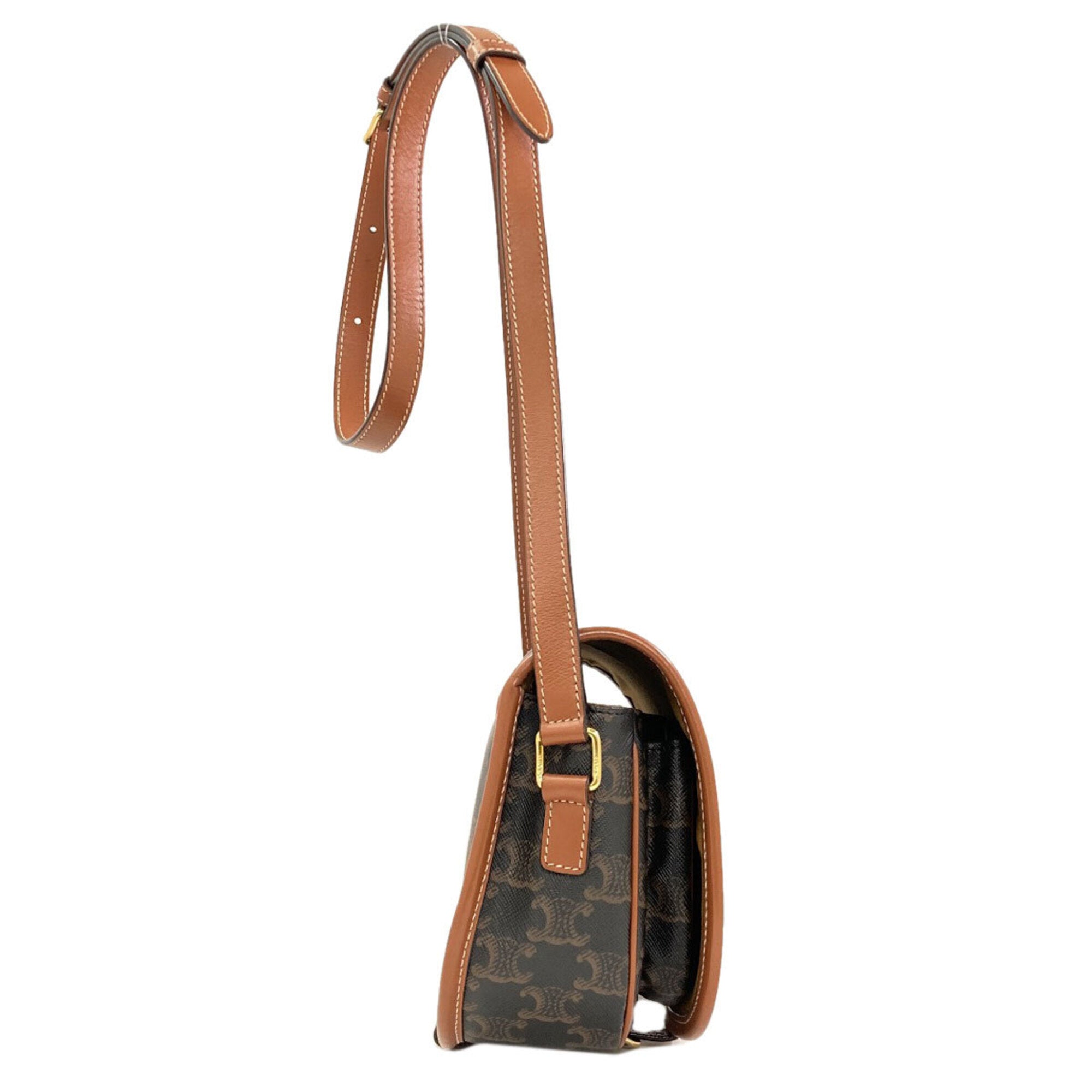 Celine Brown Pvc Shoulder Bag (Pre-Owned)