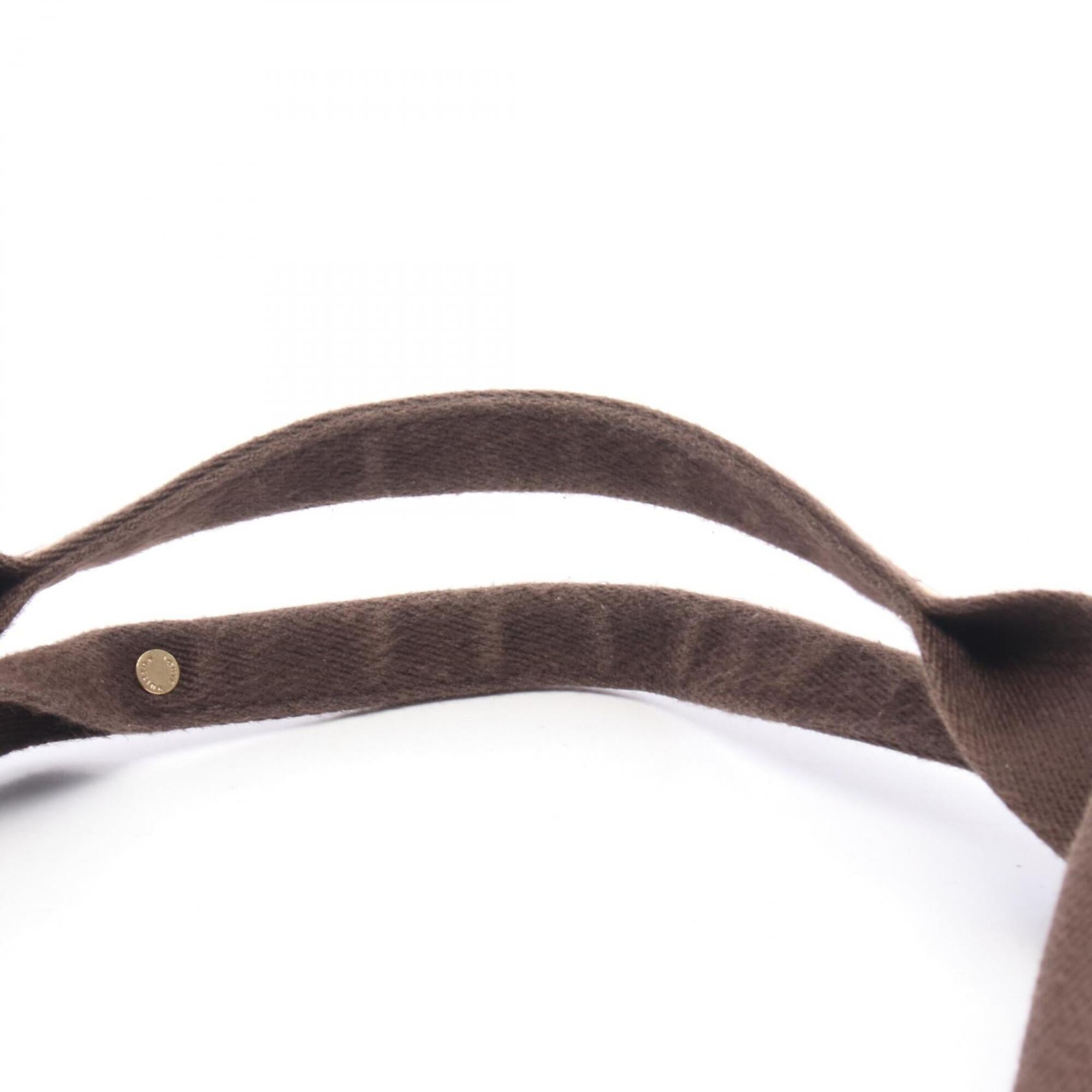 Louis Vuitton Brown Monogram Coated Canvas Leather Handbag Tote Bag (Pre-Owned)