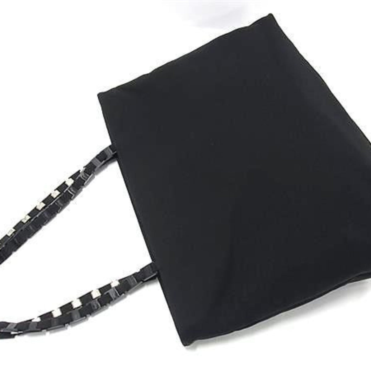 Salvatore Ferragamo Vara Black Canvas Shoulder Bag Tote Bag (Pre-Owned)