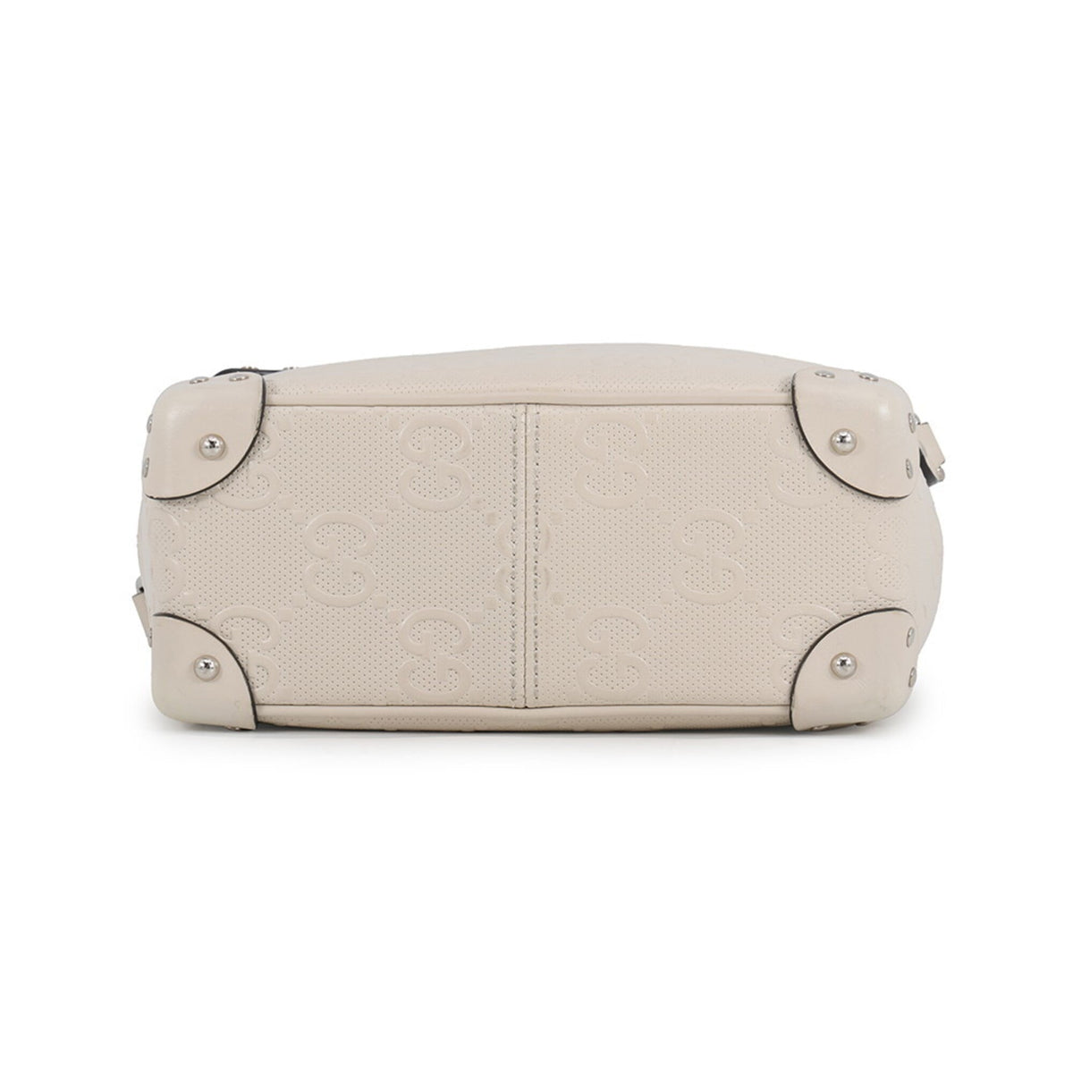 Gucci Ivory White Leather Handbag Shoulder Bag (Pre-Owned)
