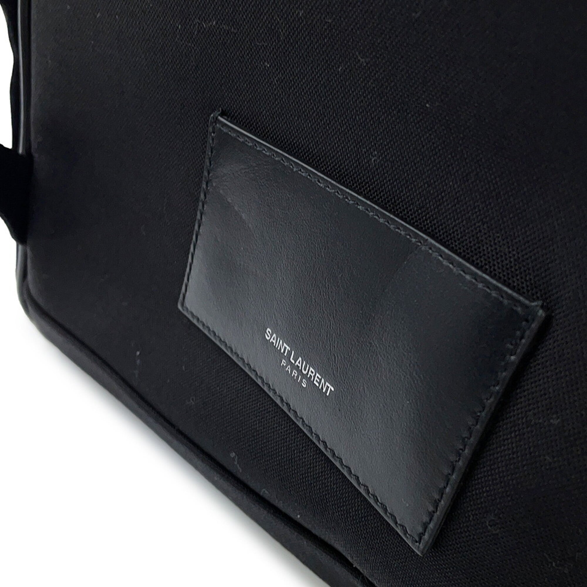 Yves Saint Laurent Black Leather Backpack (Pre-Owned)