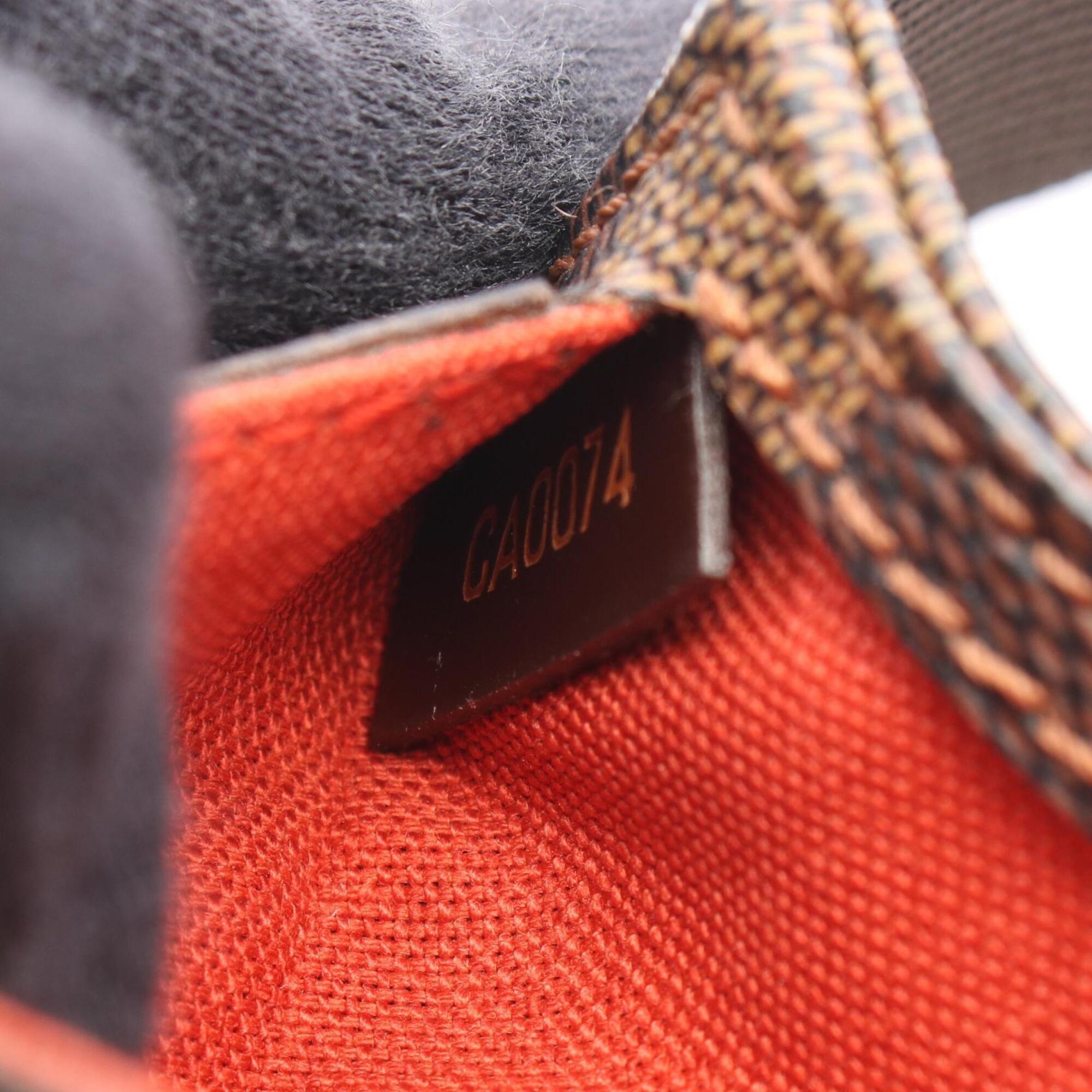 Louis Vuitton Brown Coated Canvas Leather Fanny Pack Sling Bag (Pre-Owned)