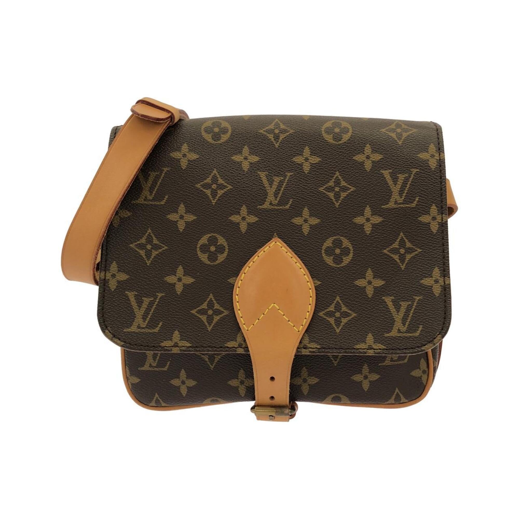 Louis Vuitton Monogram Marron Coated Canvas Shoulder Bag (Pre-Owned)