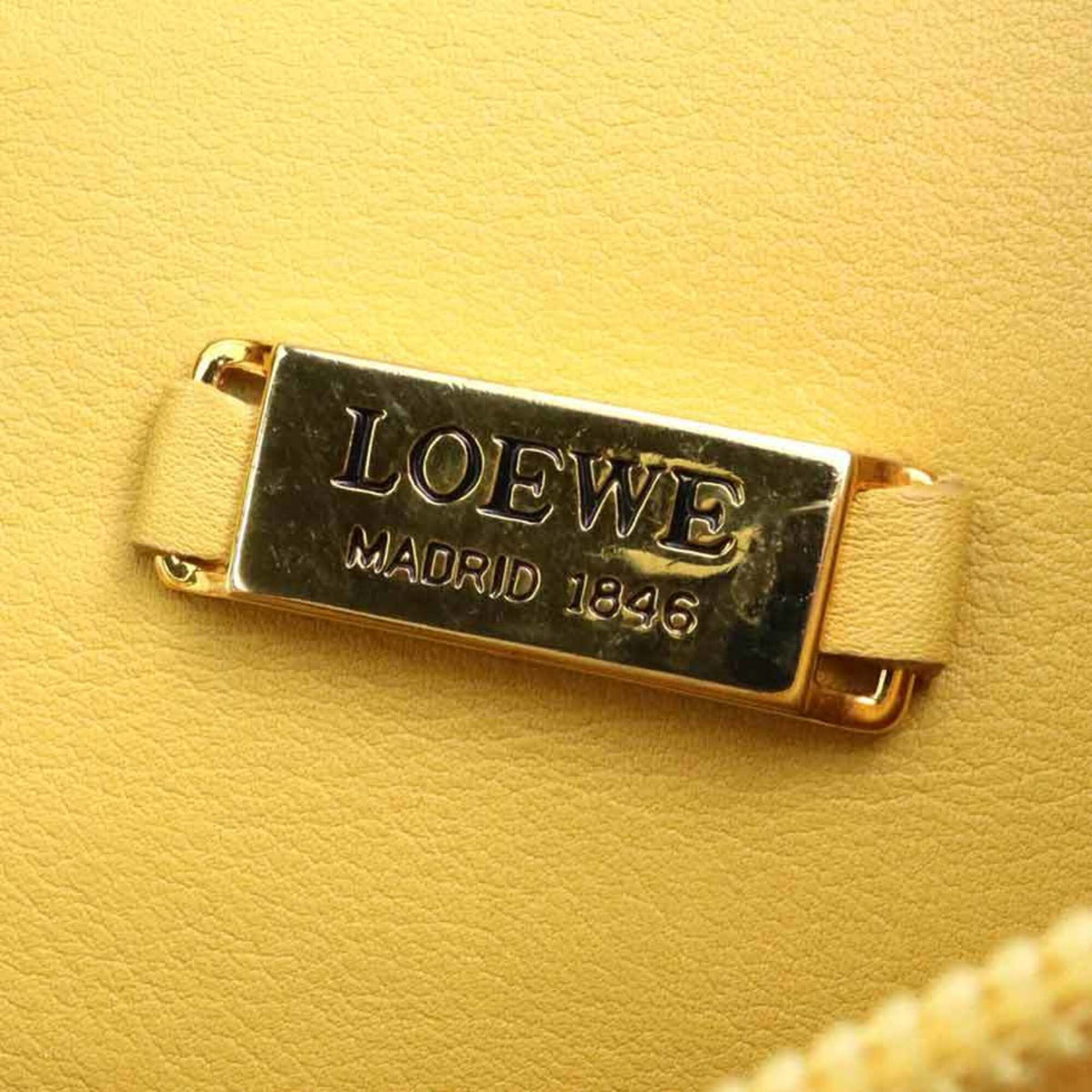 Loewe Yellow Leather Backpack (Pre-Owned)
