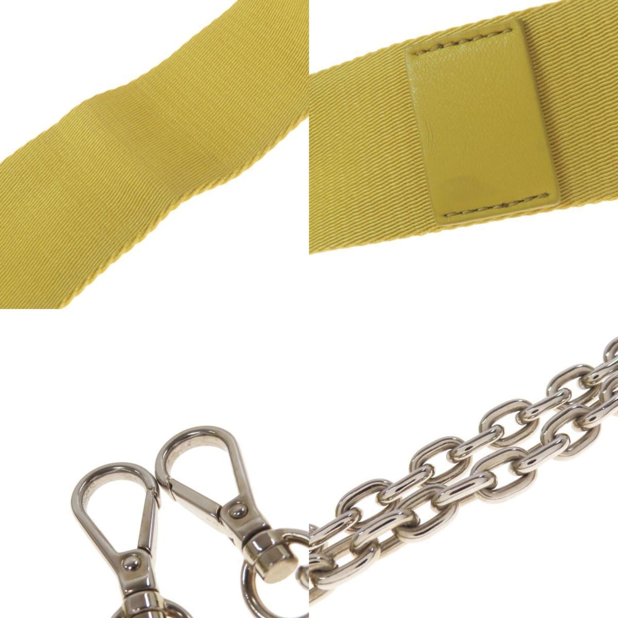 Prada Yellow Leather Shoulder Bag (Pre-Owned)
