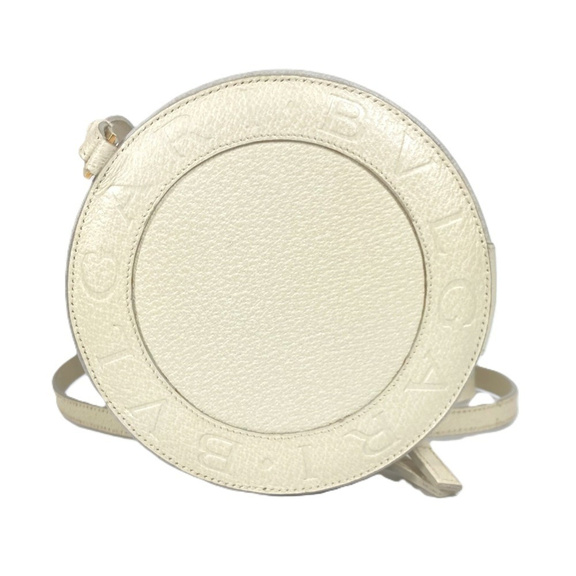 Bvlgari Beige Leather Pochette Shoulder Bag (Pre-Owned)