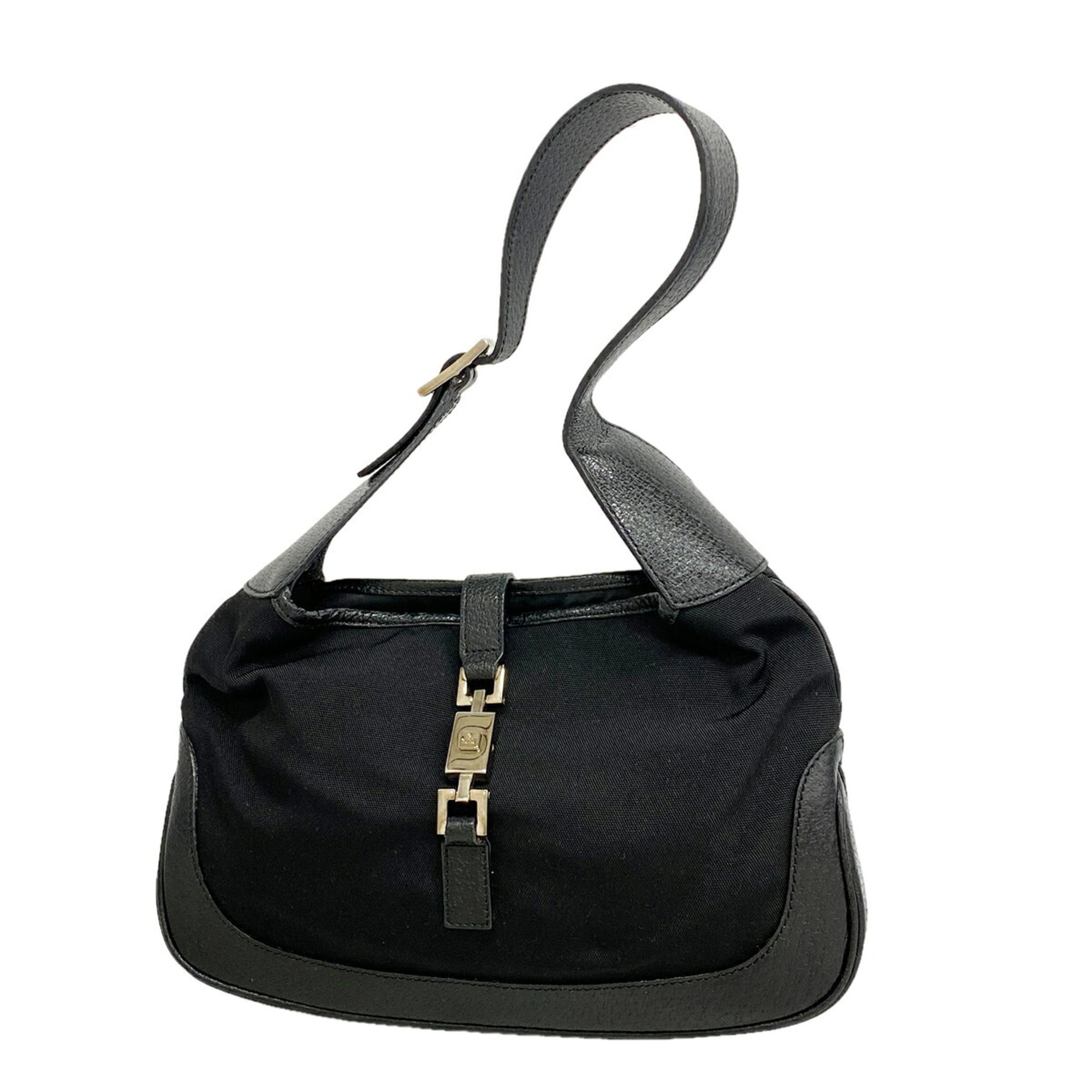 Gucci Black Nylon Canvas Handbag (Pre-Owned)