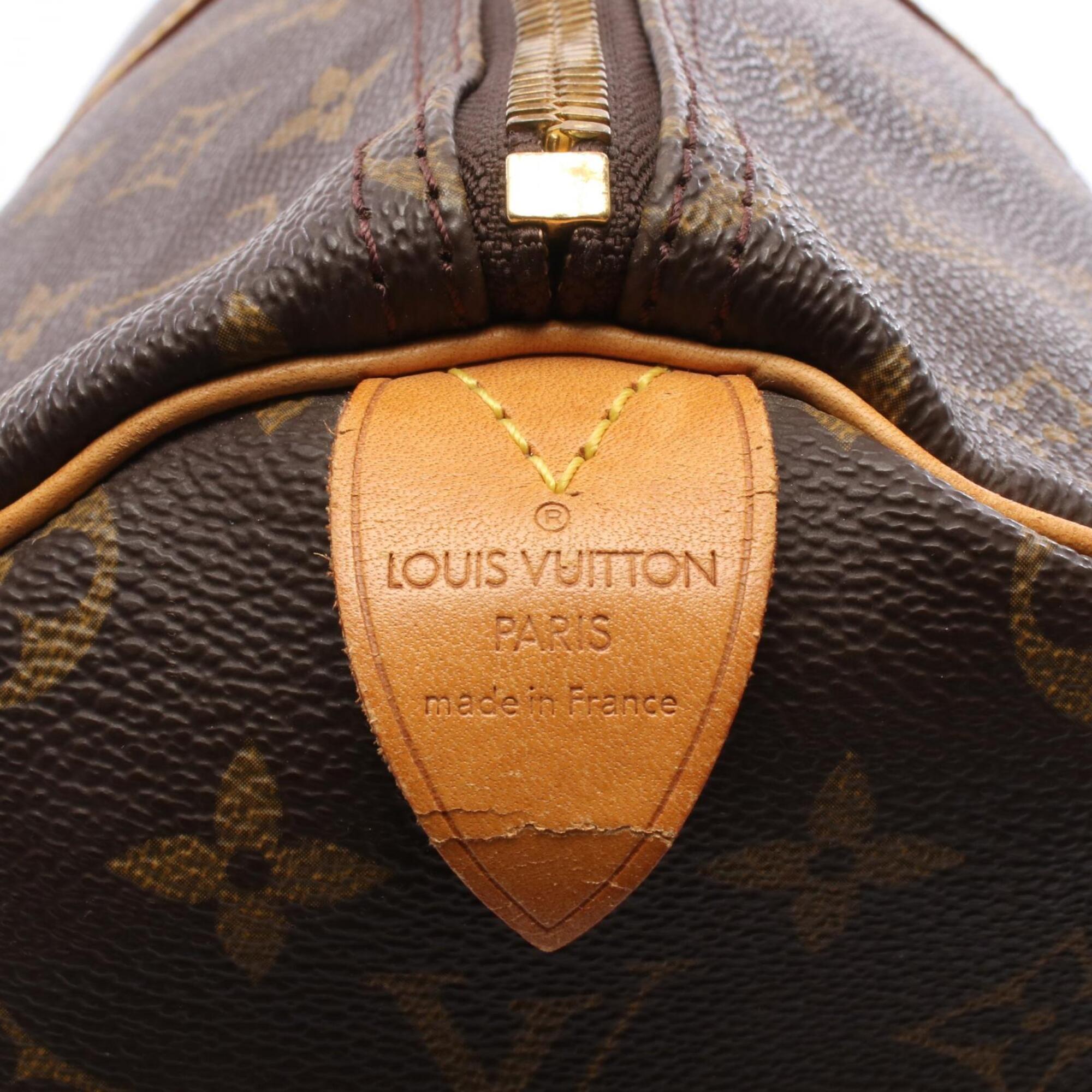 Louis Vuitton Brown Monogram Monogram Leather Boston Bag Handbag (Pre-Owned)
