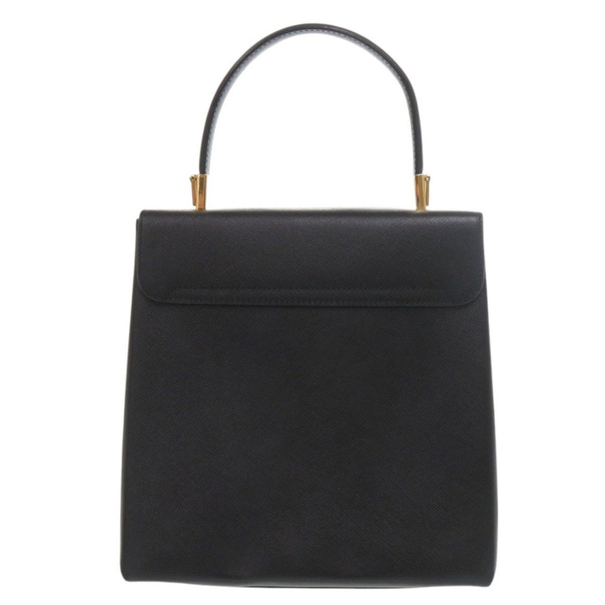 Salvatore Ferragamo Black Leather Handbag (Pre-Owned)