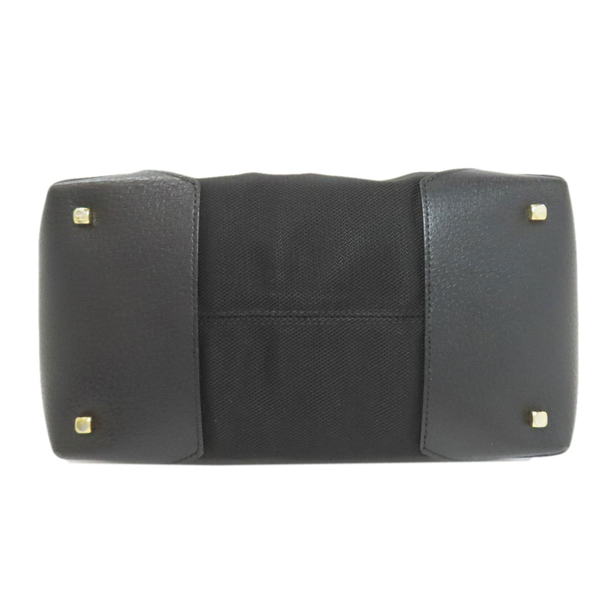 Salvatore Ferragamo Black Nylon Canvas Leather Handbag (Pre-Owned)