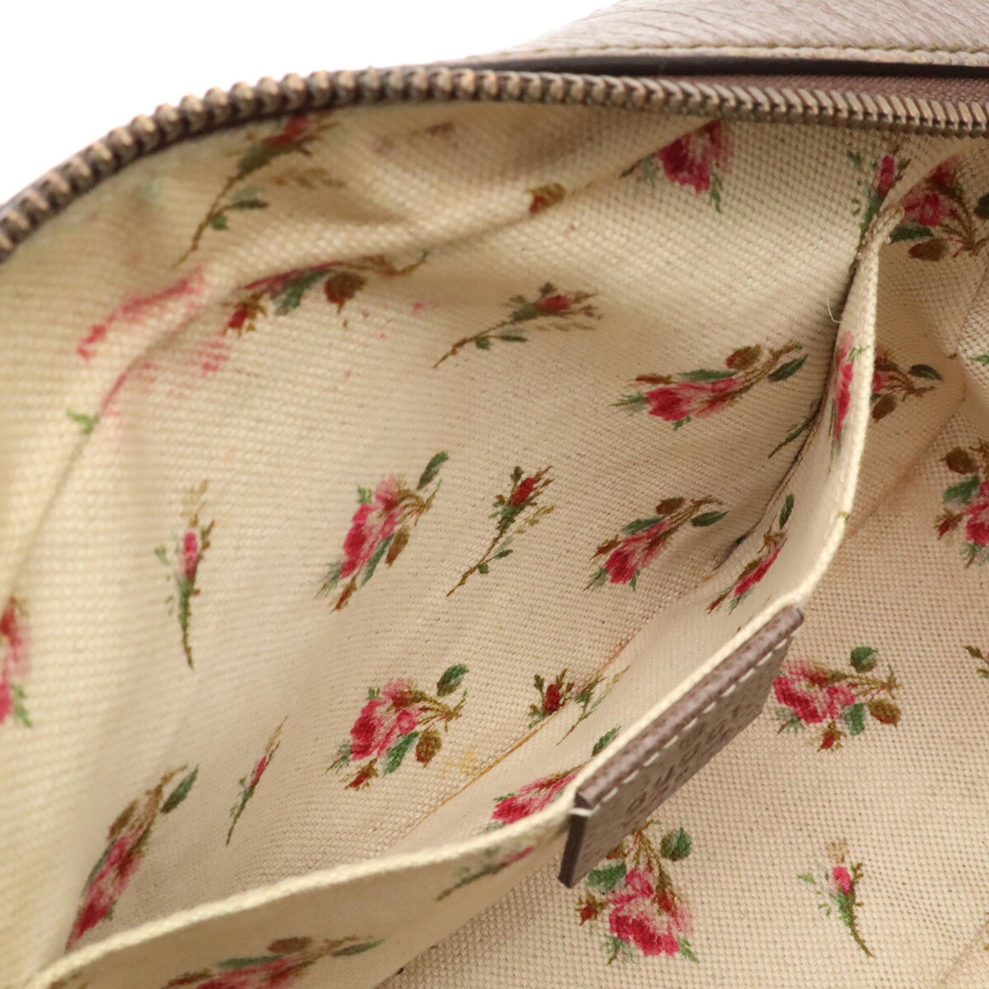 Gucci Beige Brown Green Red Color Yellow Gg Supreme Canvas Clutch Bag Handbag Shoulder Bag (Pre-Owned)