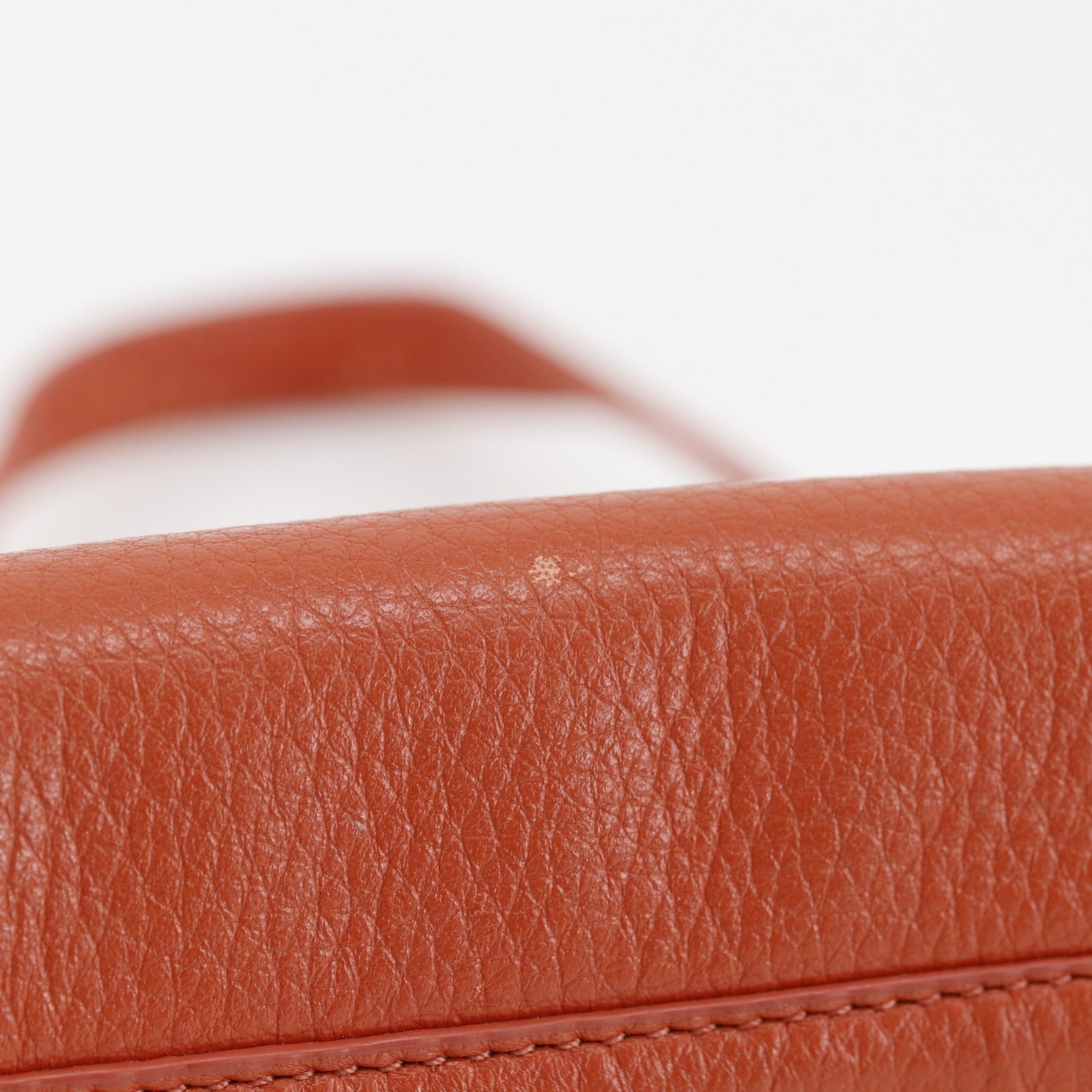 Tory Burch Orange Leather Shoulder Bag (Pre-Owned)