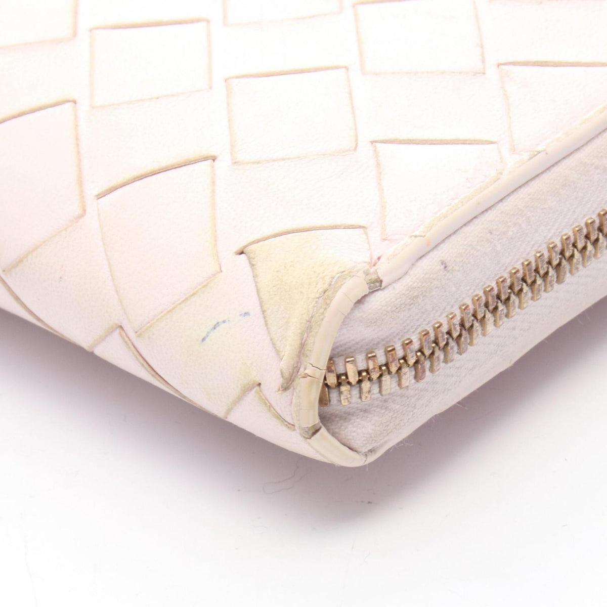 Bottega Veneta Pink Intrecciato Long Wallet (Bi-Fold) (Pre-Owned)