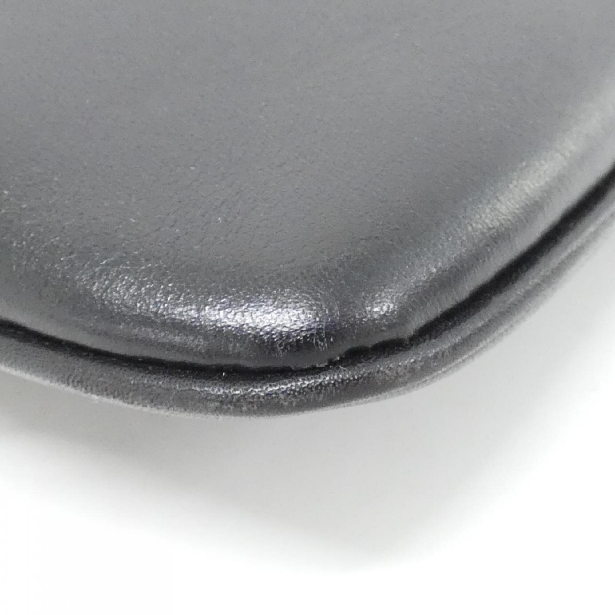 Gucci Black Denim Leather Shoulder Bag (Pre-Owned)