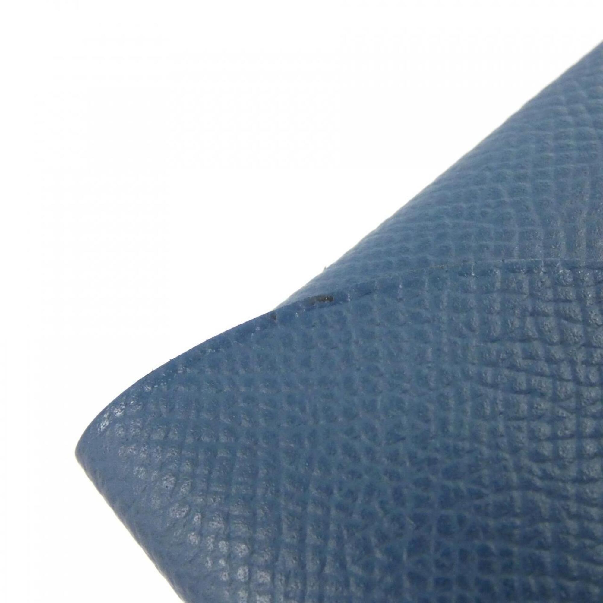 Hermes Blue Epsom Leather Coin Purse/Coin Case (Pre-Owned)