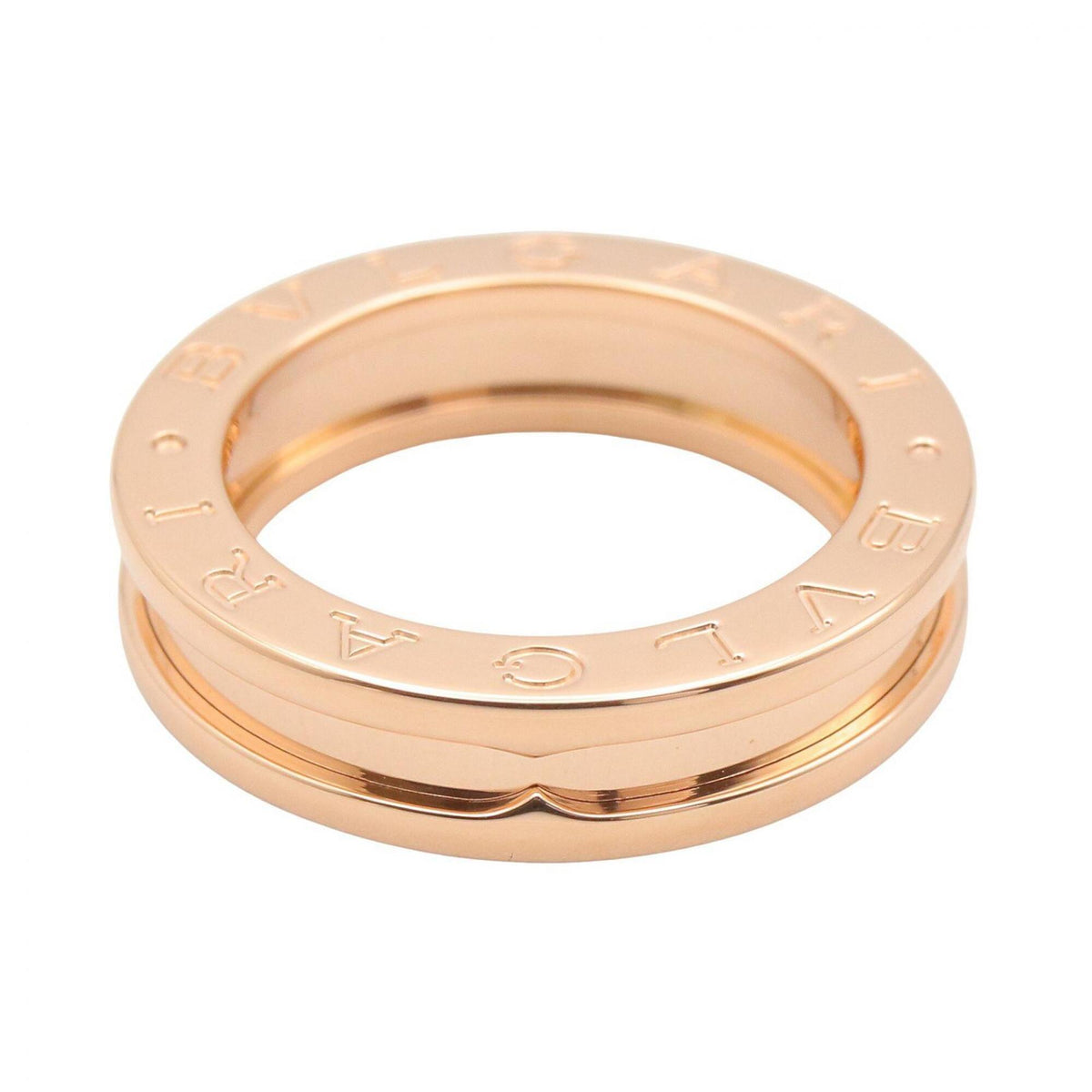Bvlgari Gold Pink Gold (18K) Band Ring (Pre-Owned)