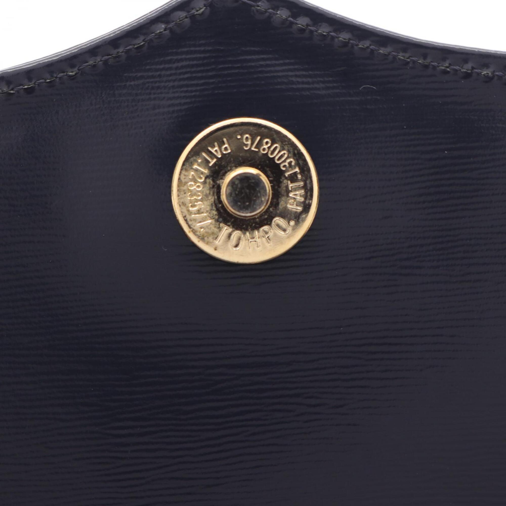 Yves Saint Laurent Navy Leather Handbag (Pre-Owned)