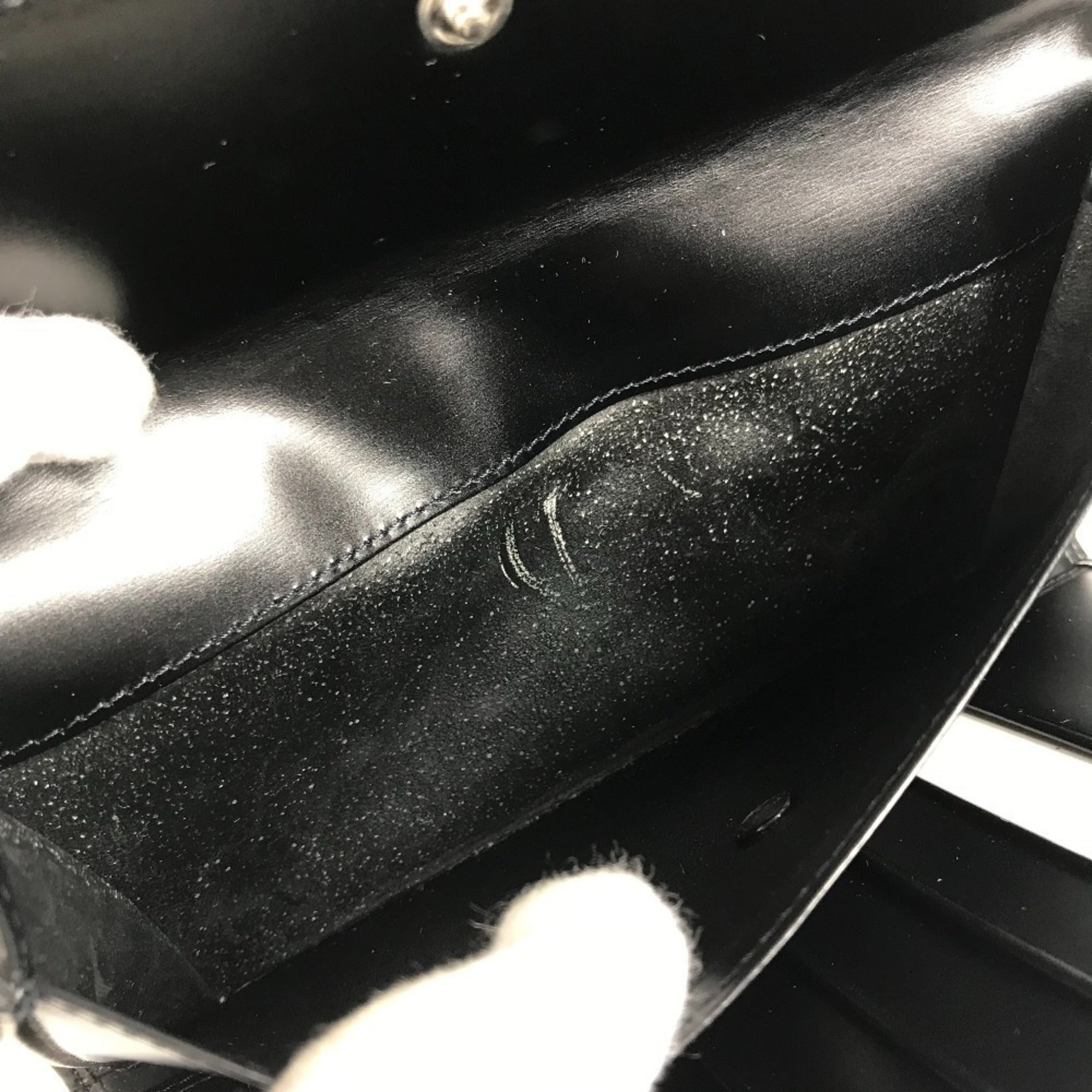 Cartier Black Leather Long Wallet (Bi-Fold) (Pre-Owned)