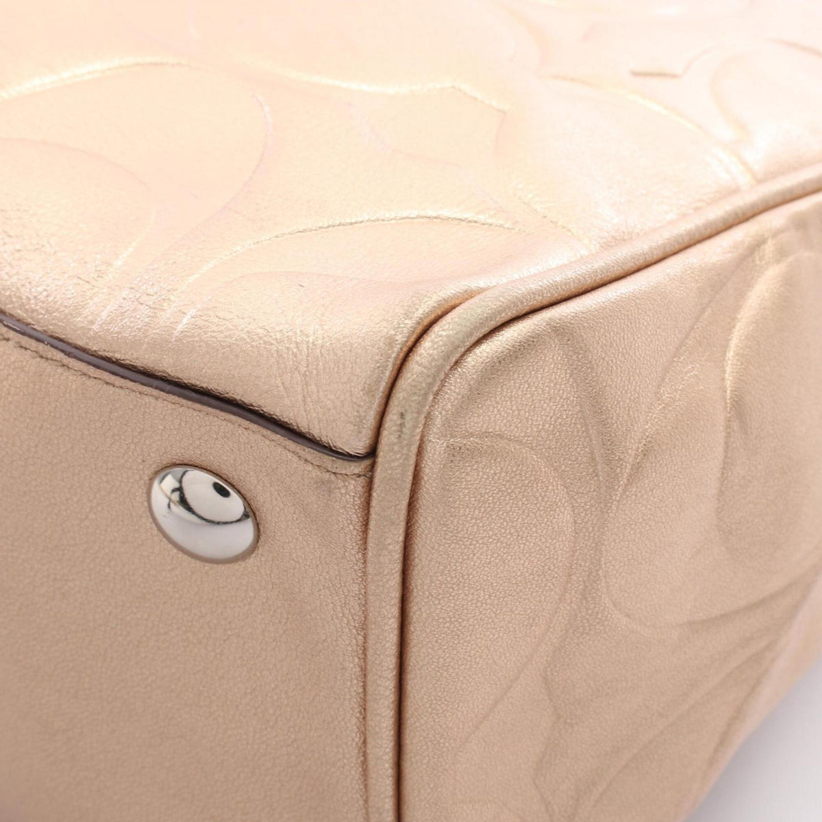 Coach Gold Leather Handbag (Pre-Owned)