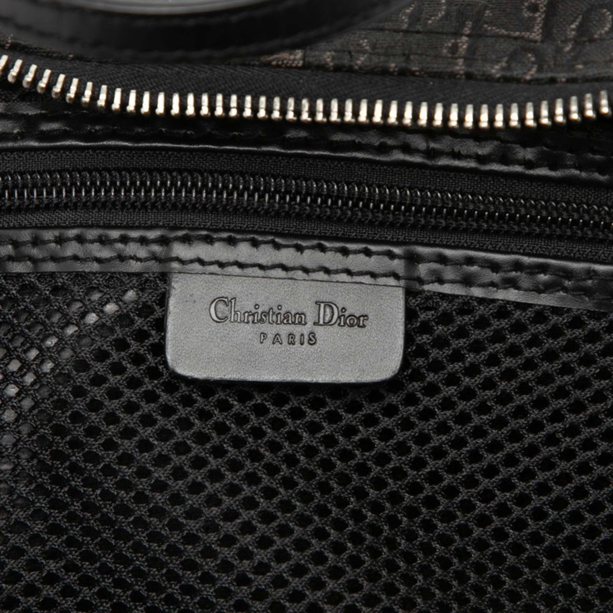 Christian Dior Black Canvas Leather Handbag (Pre-Owned)