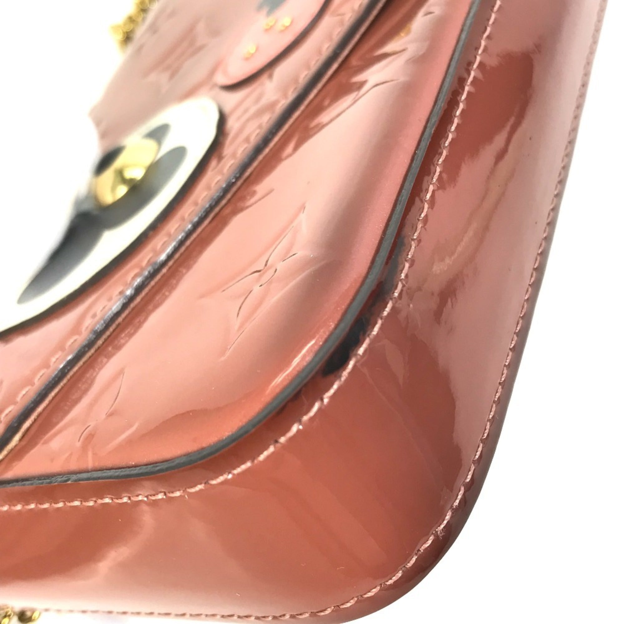 Louis Vuitton Monogram Vernis Pink Patent Leather Pochette Shoulder Bag (Pre-Owned)