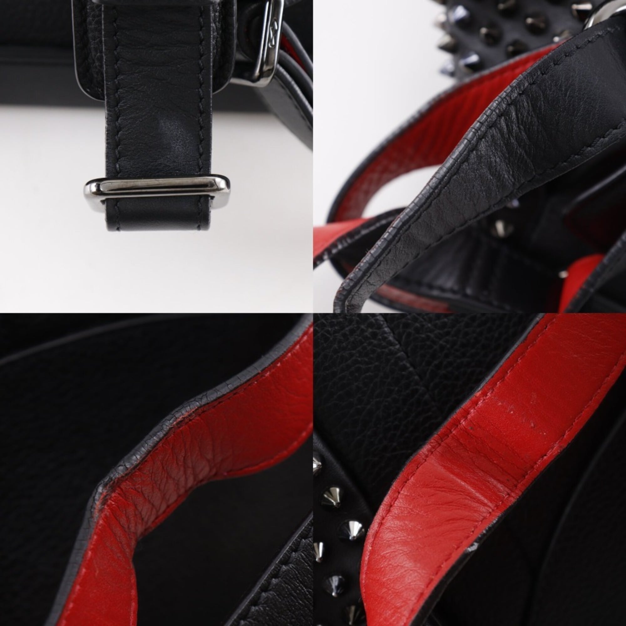 Christian Louboutin Black Leather Backpack (Pre-Owned)