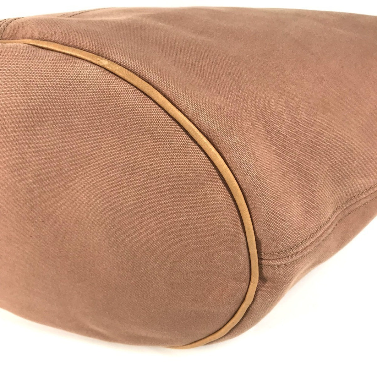 Hermes Brown Cotton Beach Bag Shoulder Bag Tote Bag (Pre-Owned)