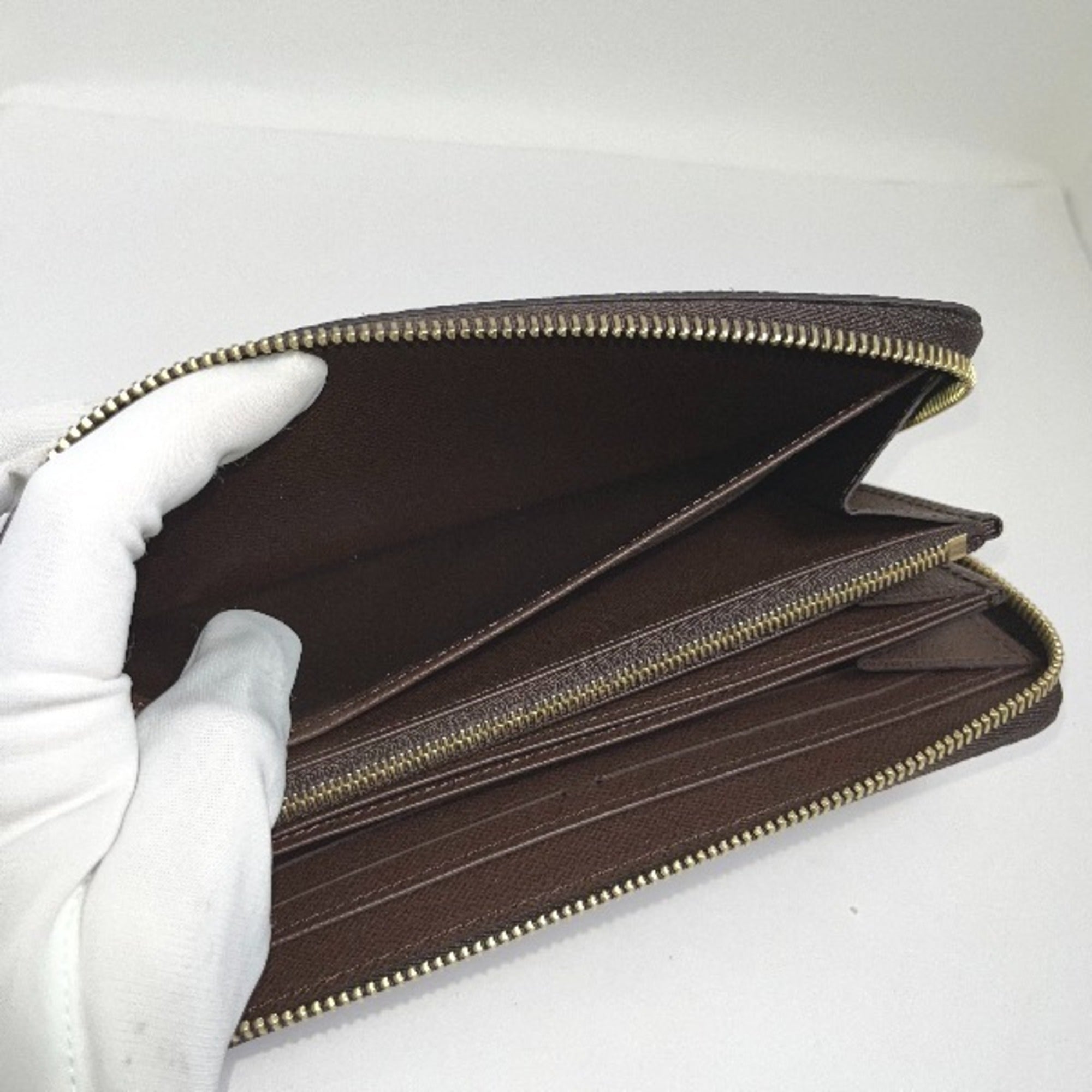 Louis Vuitton Brown Damier Canvas Long Wallet (Bi-Fold) (Pre-Owned)