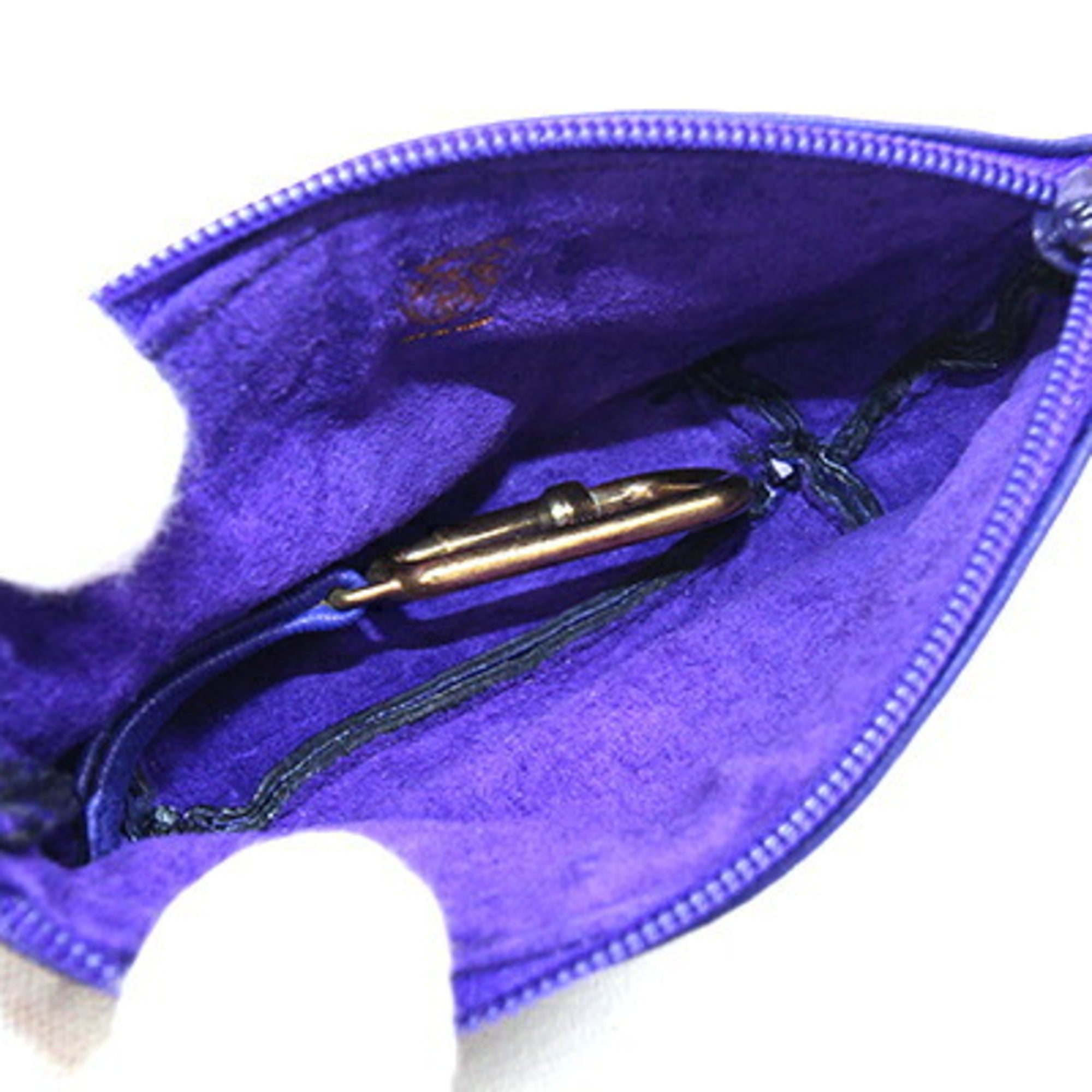 Gucci Blue Leather Coin Purse/Coin Case (Pre-Owned)