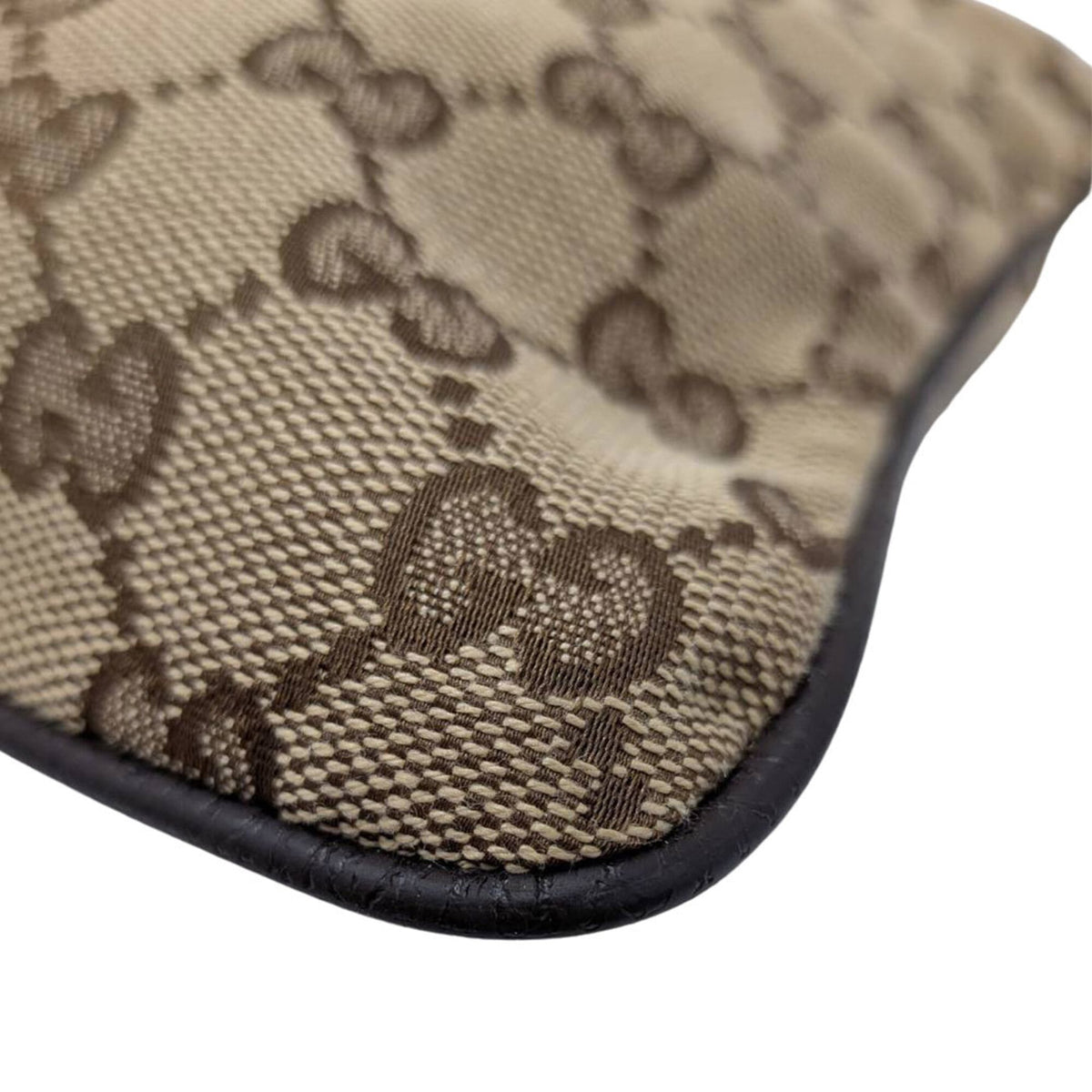Gucci Beige Brown Gg Canvas Handbag Shoulder Bag (Pre-Owned)