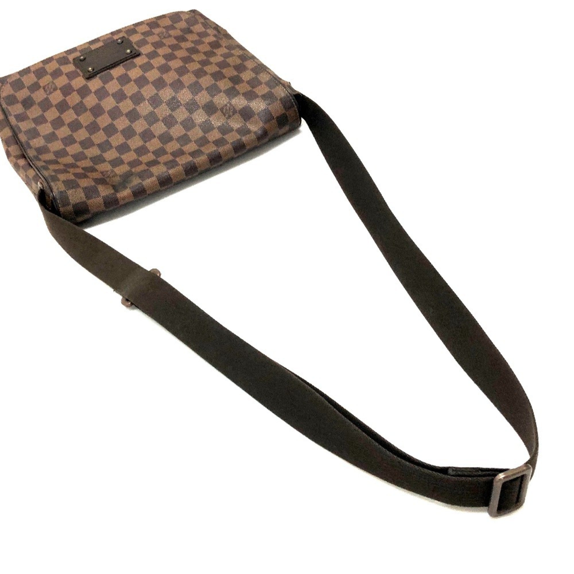 Louis Vuitton Damier Ebene Damier Canvas Messenger Bag Shoulder Bag (Pre-Owned)