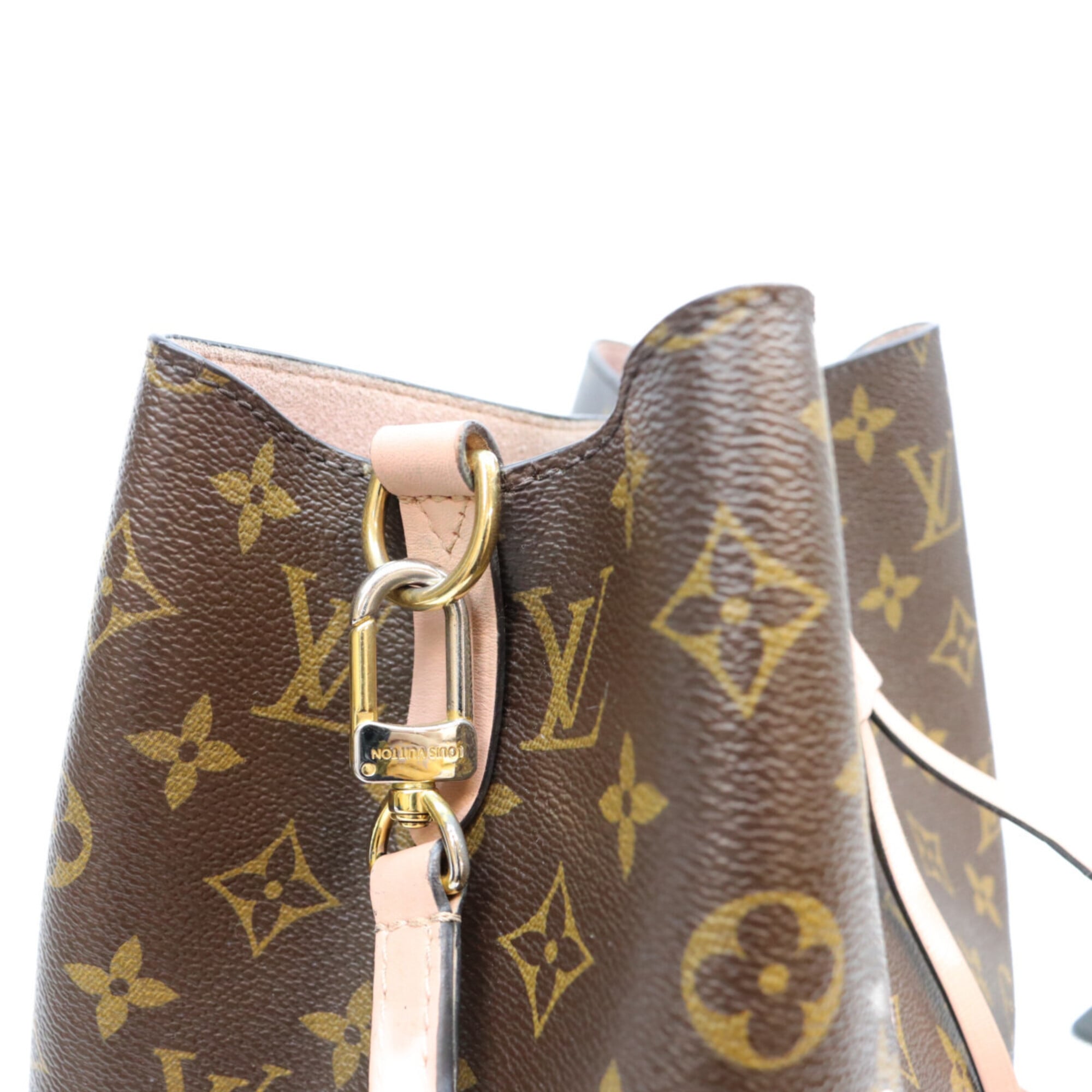 Louis Vuitton Brown Pink Monogram Shoulder Bag (Pre-Owned)