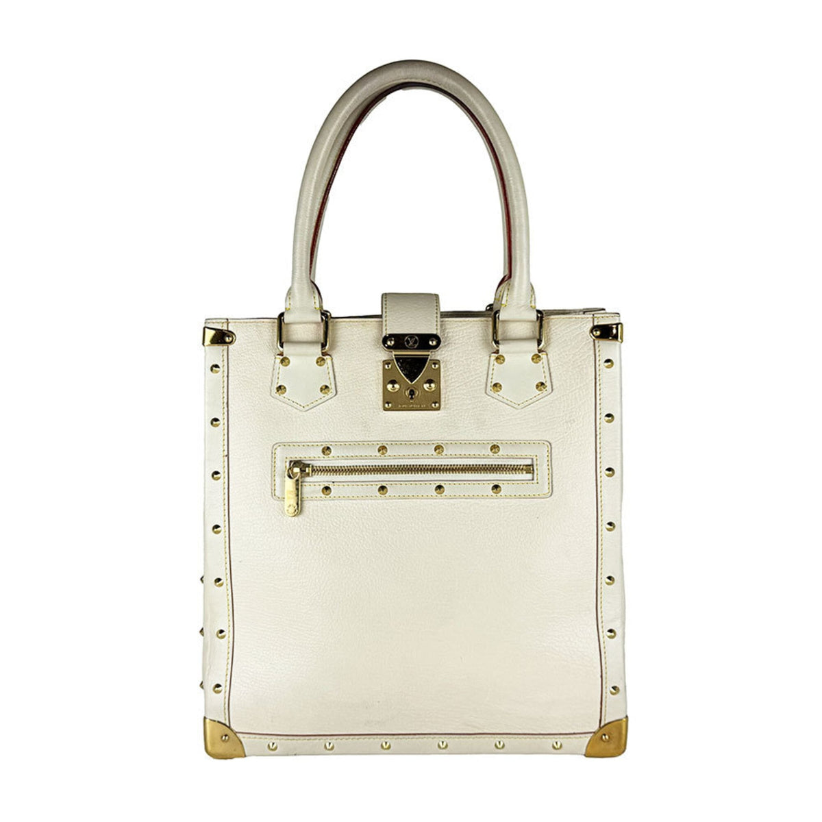 Louis Vuitton Blanc Leather Handbag (Pre-Owned)