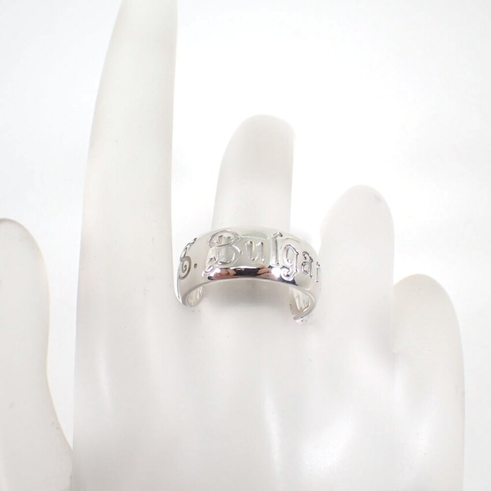 Bvlgari Sterling Silver 925 Band Ring (Pre-Owned)