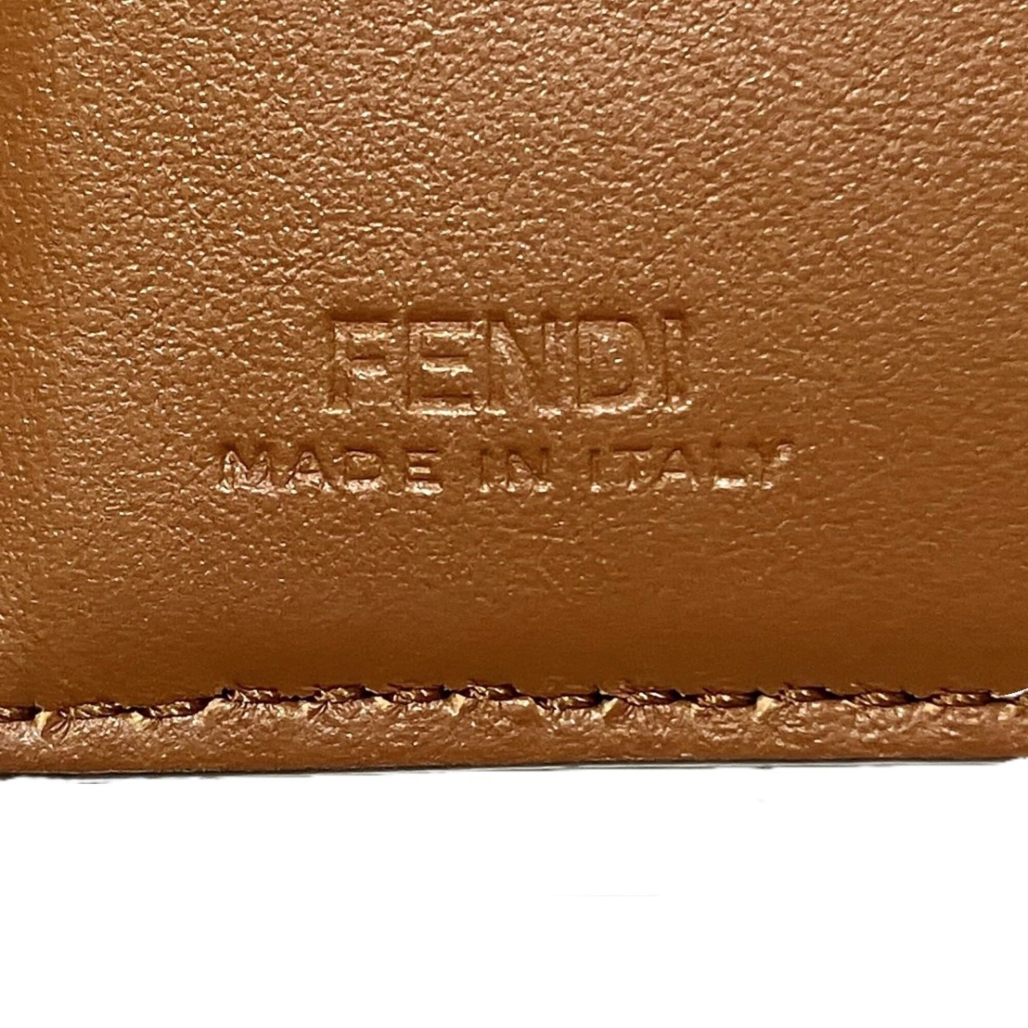 Fendi Blue Leather Fabric Wallet (Bi-Fold) (Pre-Owned)