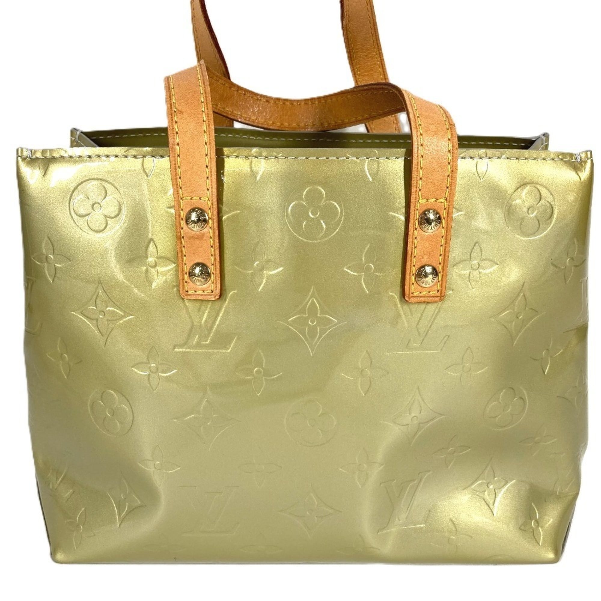 Louis Vuitton Green Monogram Vernis Handbag Tote Bag (Pre-Owned)