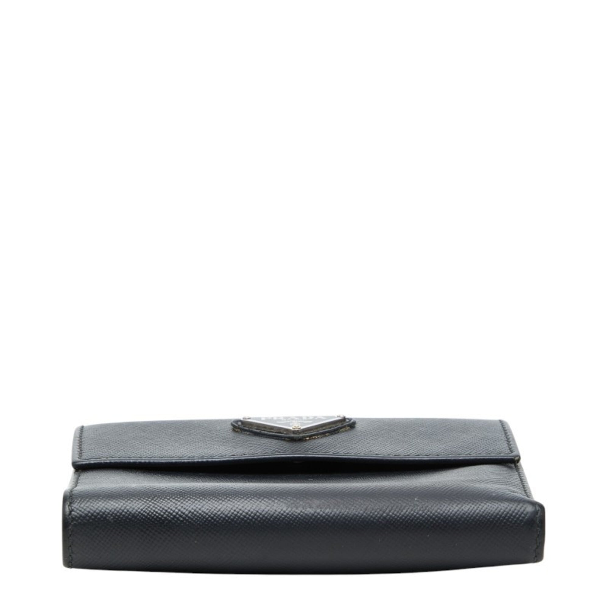 Prada Black Leather Wallet (Bi-Fold) (Pre-Owned)