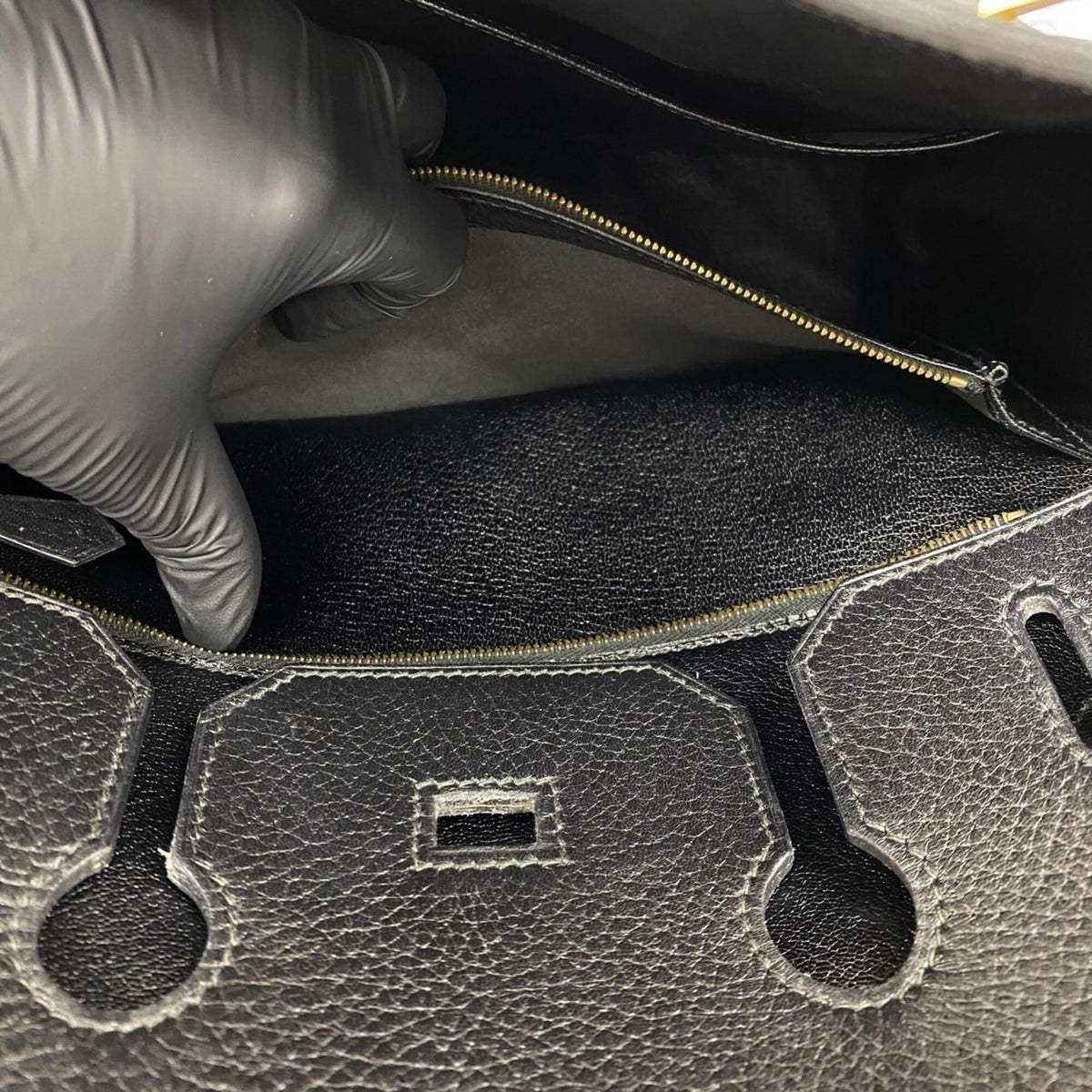 Hermes Black Ardennes Leather Handbag Tote Bag (Pre-Owned)