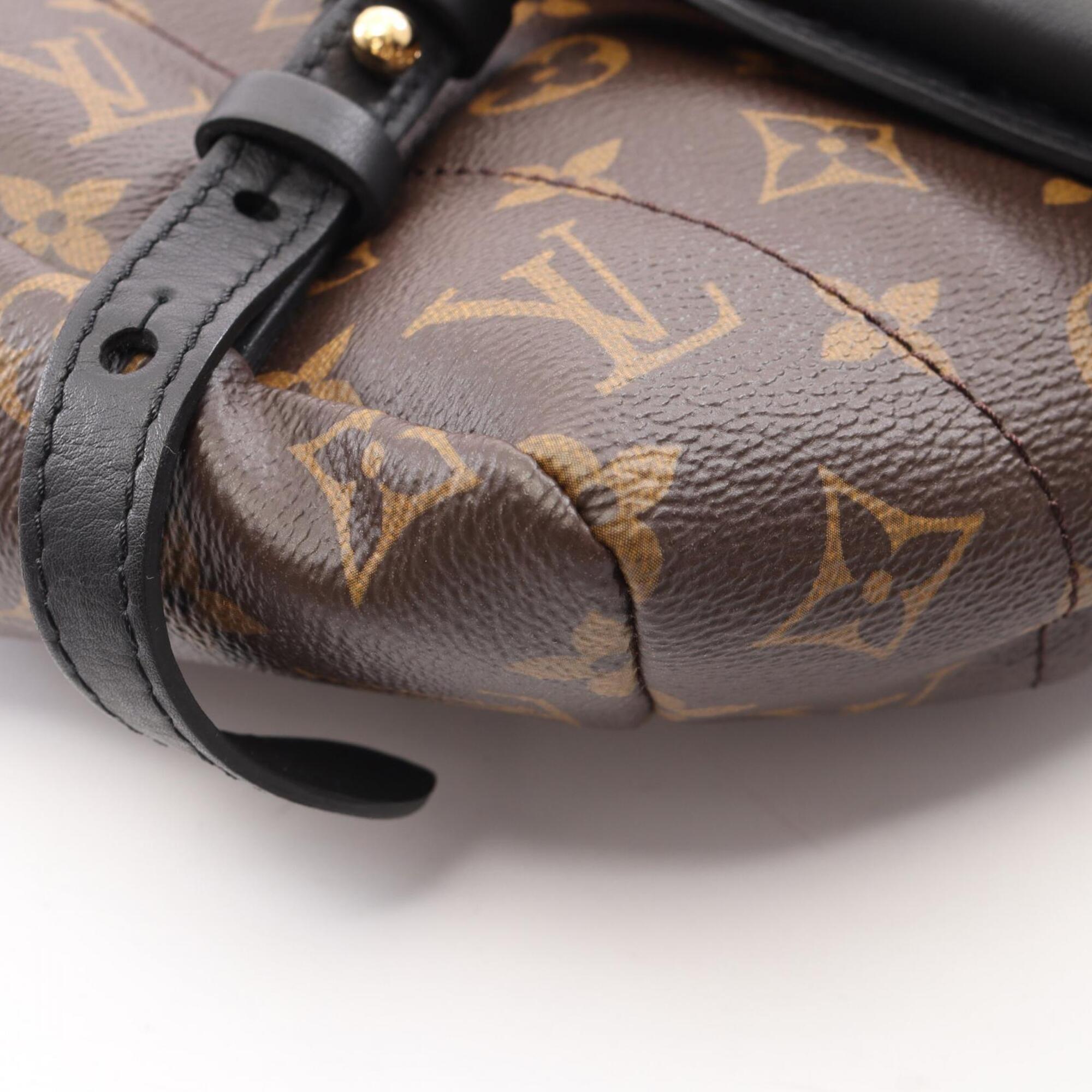 Louis Vuitton Brown Coated Canvas Pvc Monogram Leather Backpack Handbag (Pre-Owned)