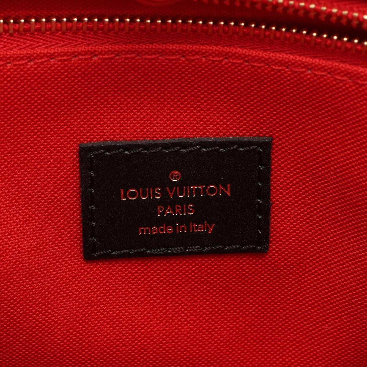 Louis Vuitton Beige Brown Coated Canvas Handbag Pouch (Pre-Owned)