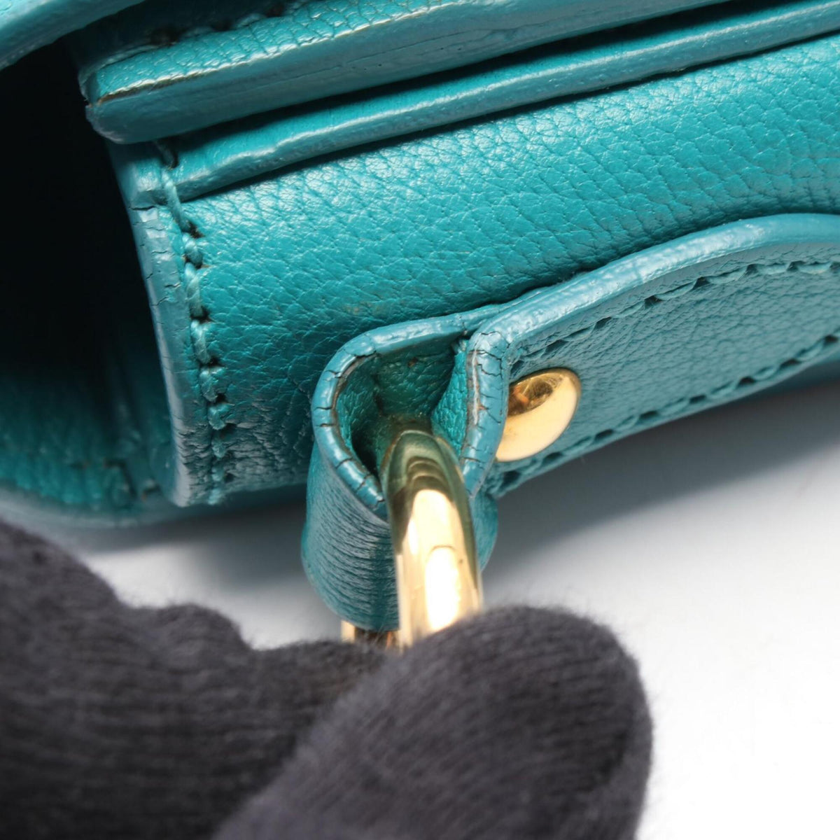 Miu Miu Green Leather Handbag (Pre-Owned)