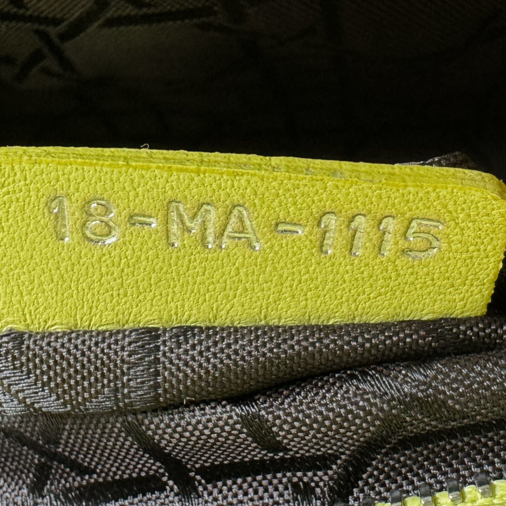 Christian Dior Green Yellow Leather Handbag Shoulder Bag (Pre-Owned)