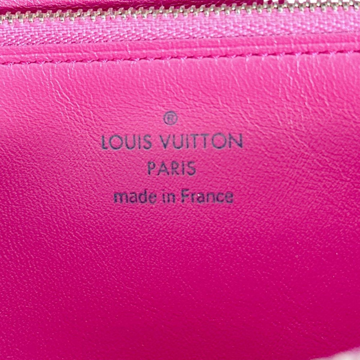 Louis Vuitton Black Noir Leather Long Wallet (Bi-Fold) (Pre-Owned)