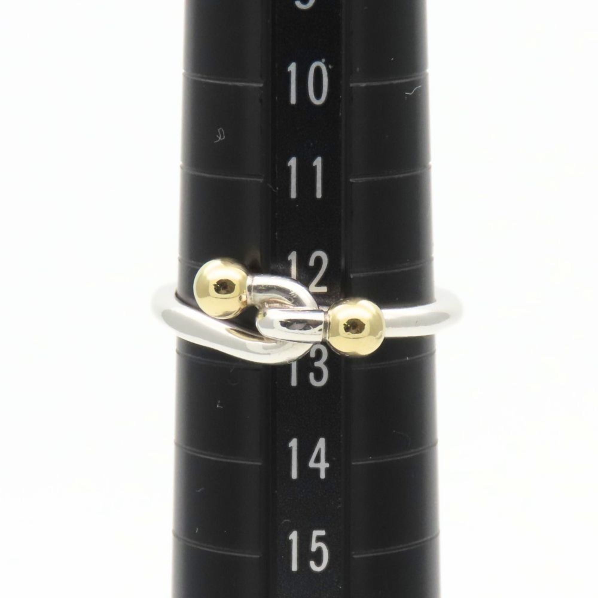 Tiffany Gold Silver Yellow Gold (18K) Silver 925 Band Ring (Pre-Owned)