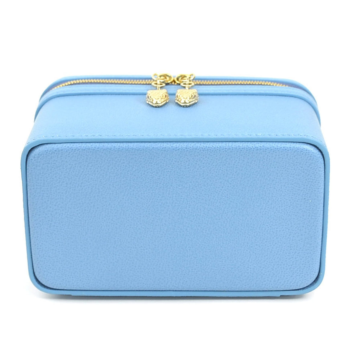 Bvlgari Blue Leather Handbag Shoulder Bag Vanity Bag (Pre-Owned)