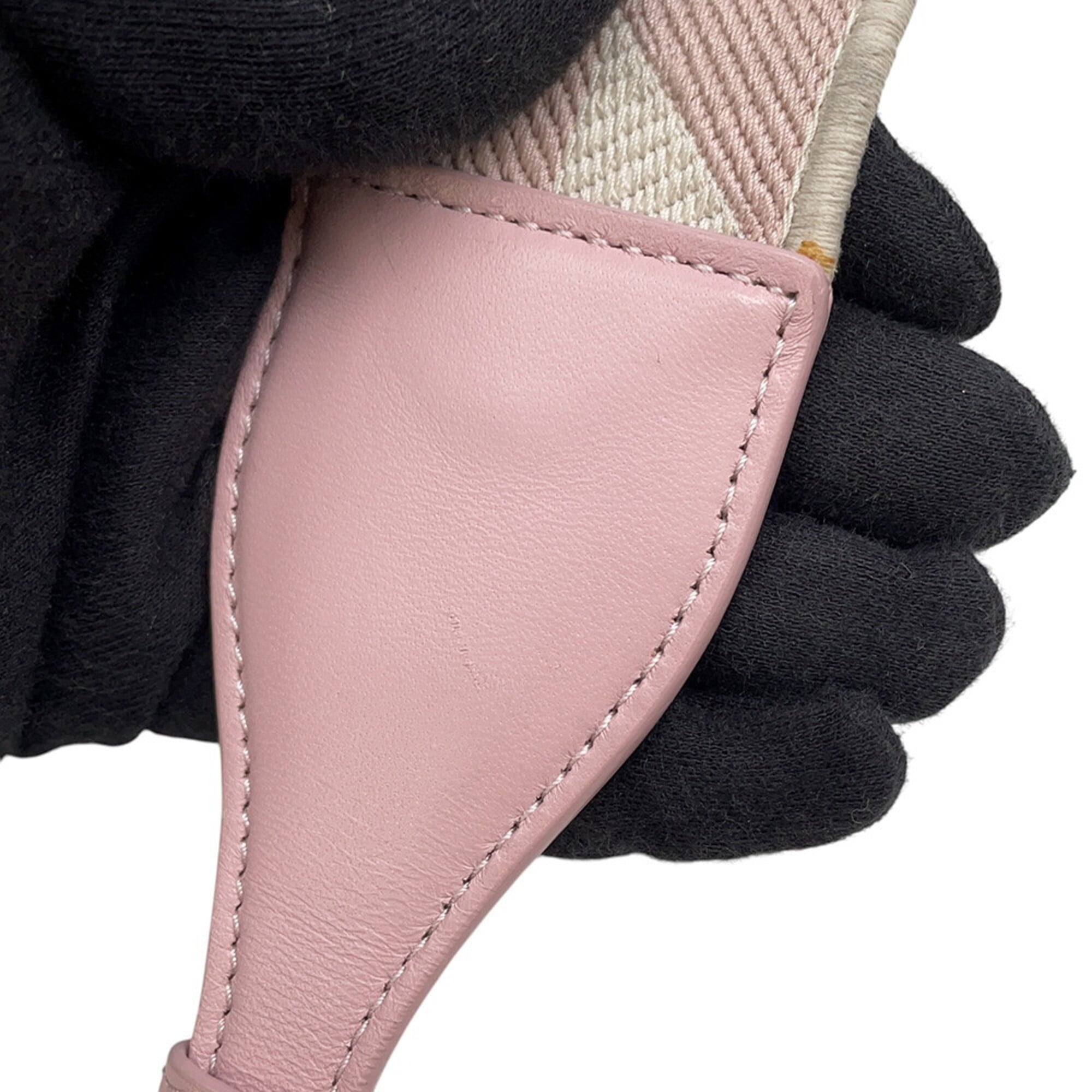 Prada Pink Leather Handbag Shoulder Bag (Pre-Owned)