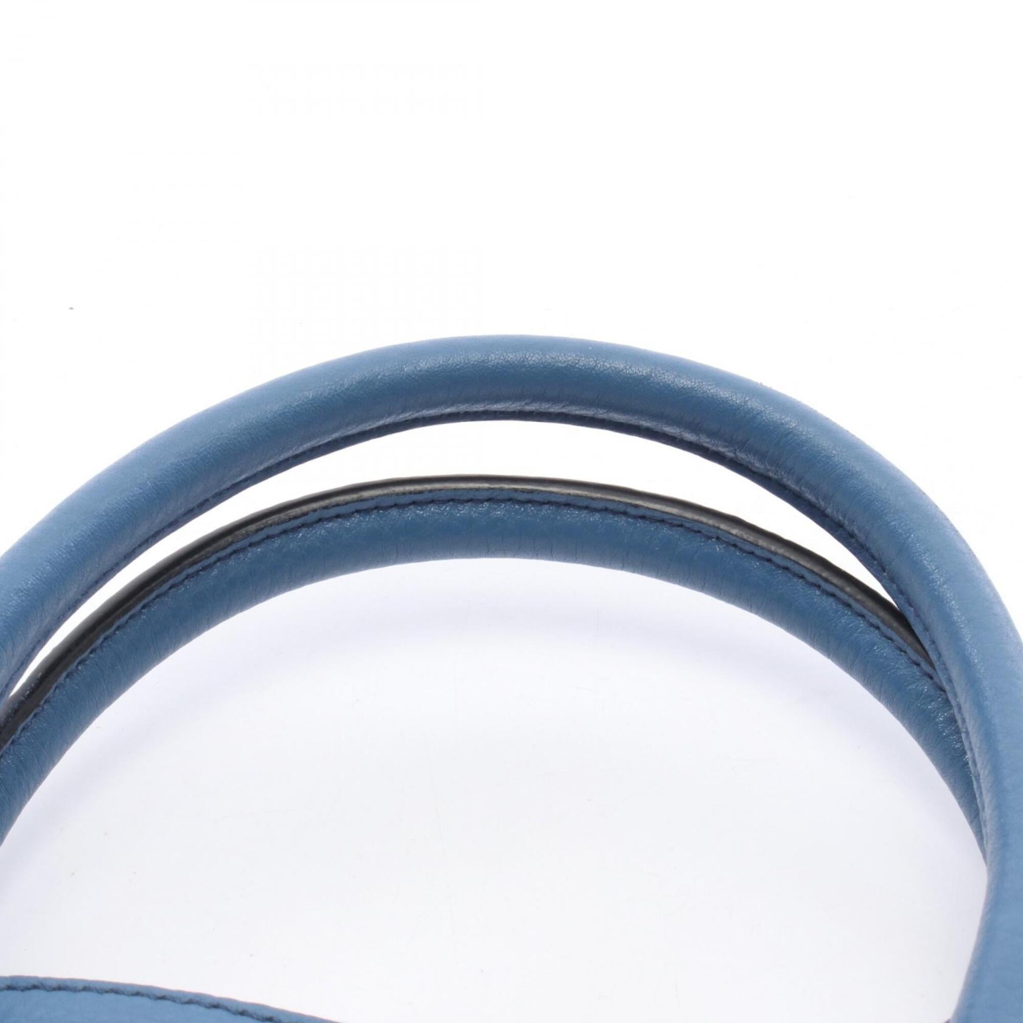 Prada Blue Leather Handbag (Pre-Owned)
