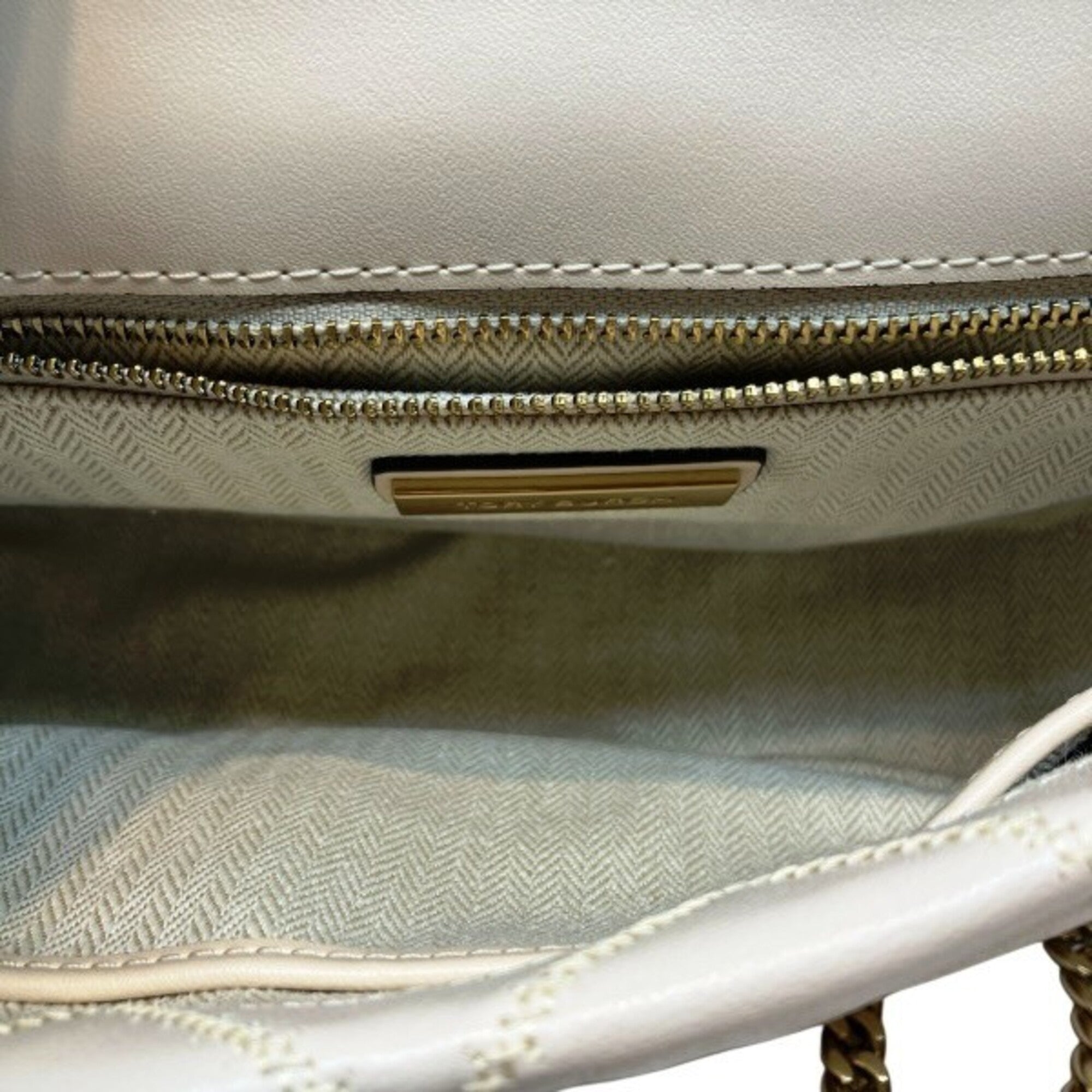 Tory Burch Ivory Ivory Handbag Shoulder Bag (Pre-Owned)