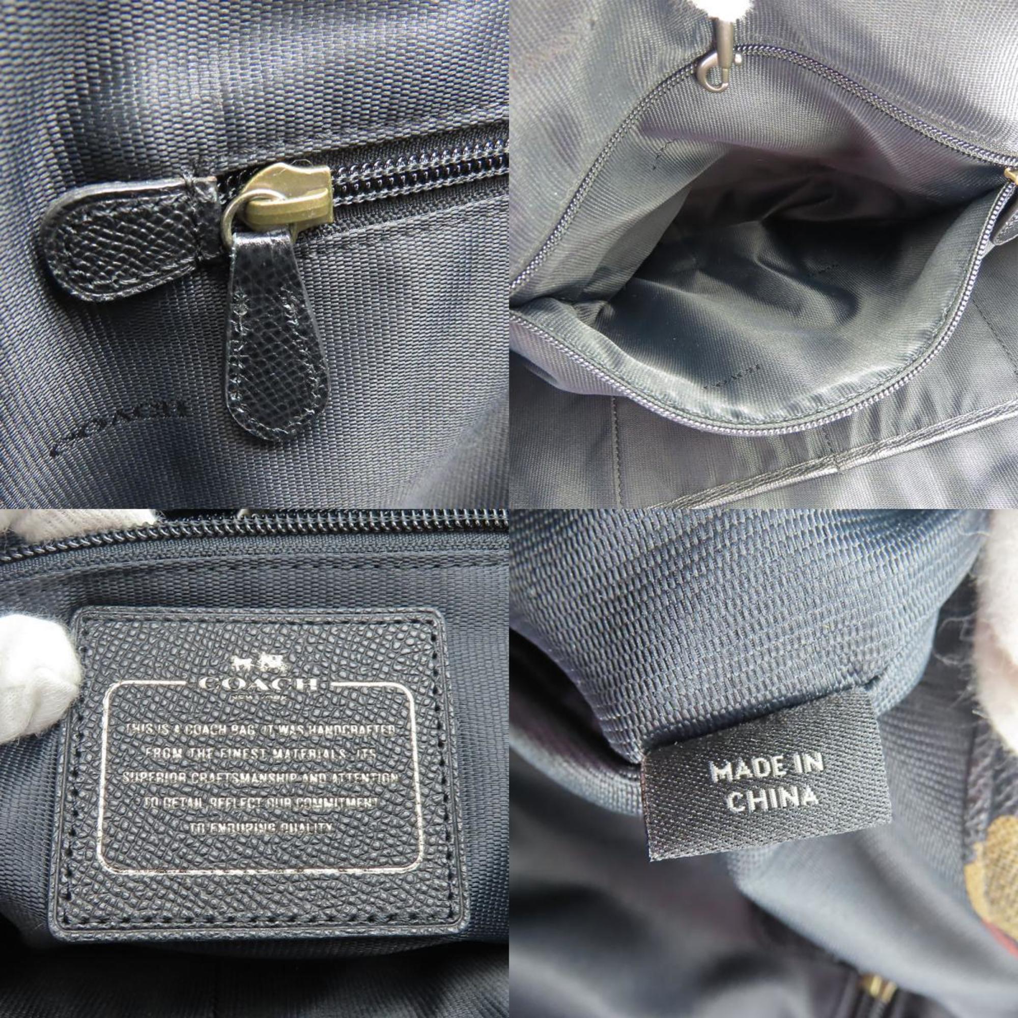 Coach Black Leather Tote Bag (Pre-Owned)